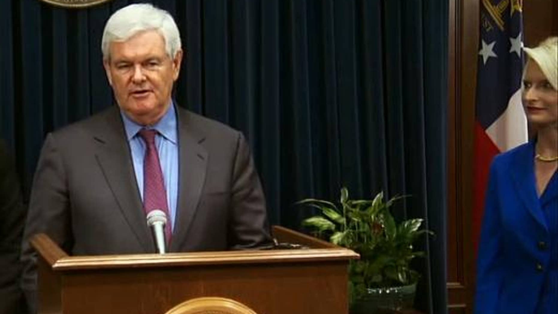 Former House Speaker Newt Gingrich announces the creation of an exploratory website in a potential bid for the 2012 Republican nomination. (Fox News Image)