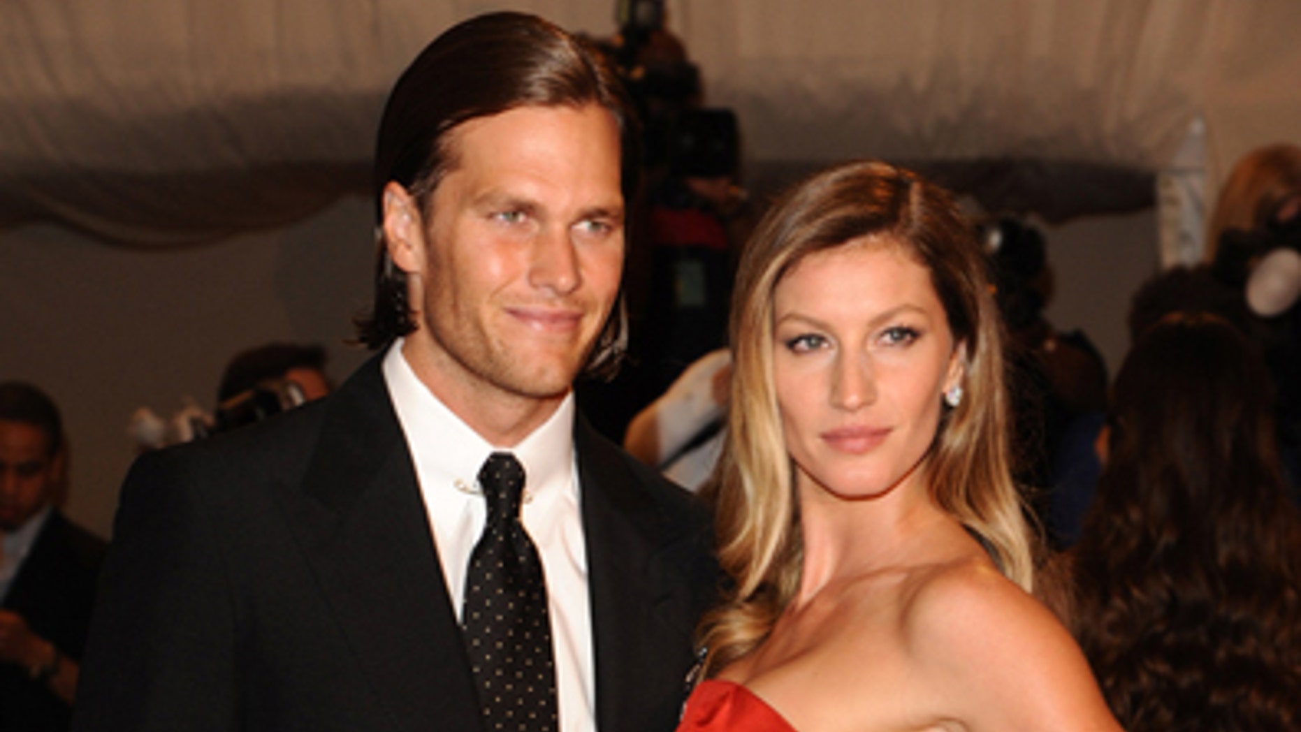 May 2, 2011: New England Patriots quarterback Tom Brady and Gisele Bundchen arrive at the Metropolitan Museum of Art Costume Institute gala in New York.