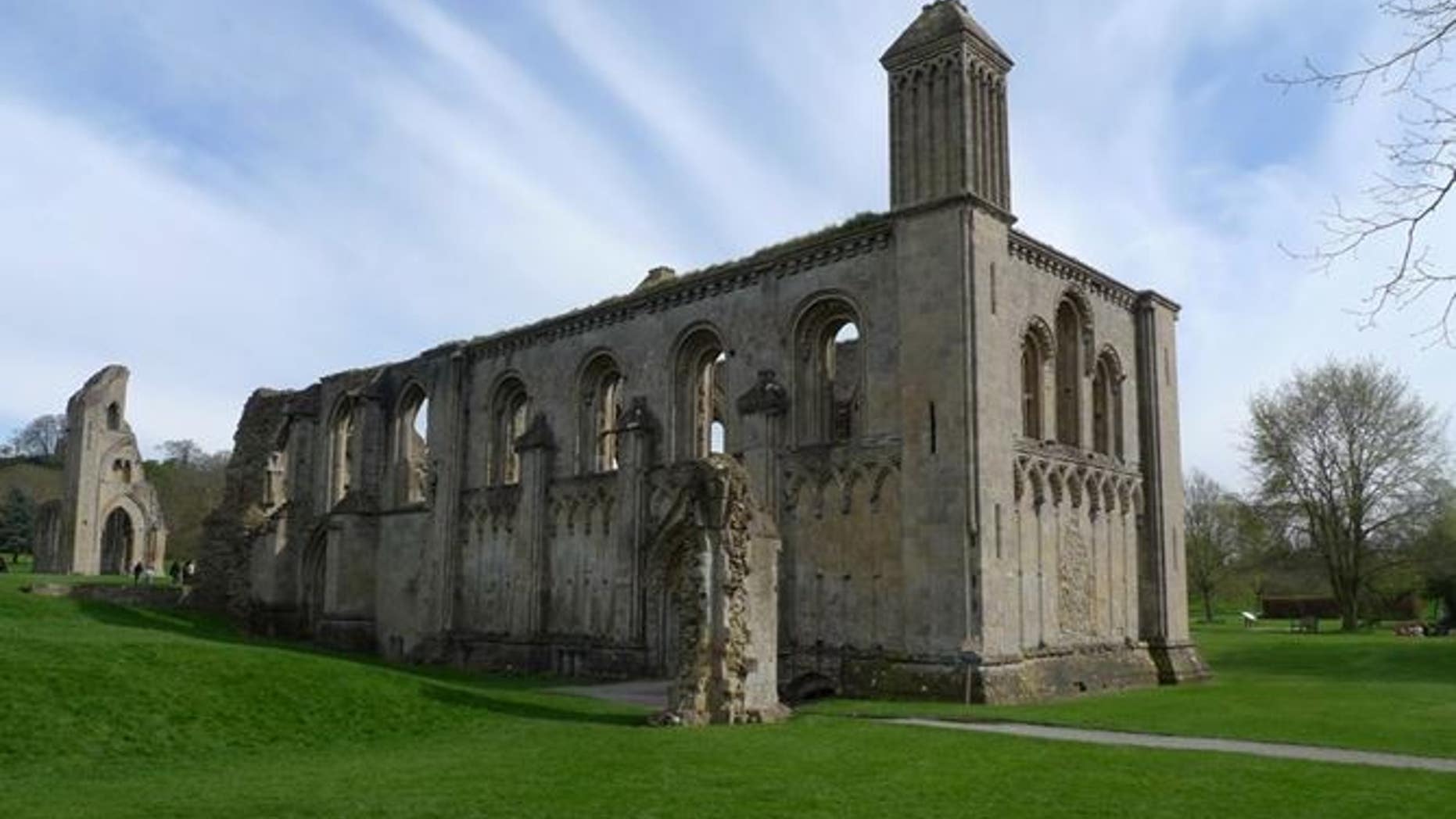 Glastonbury Abbey today.