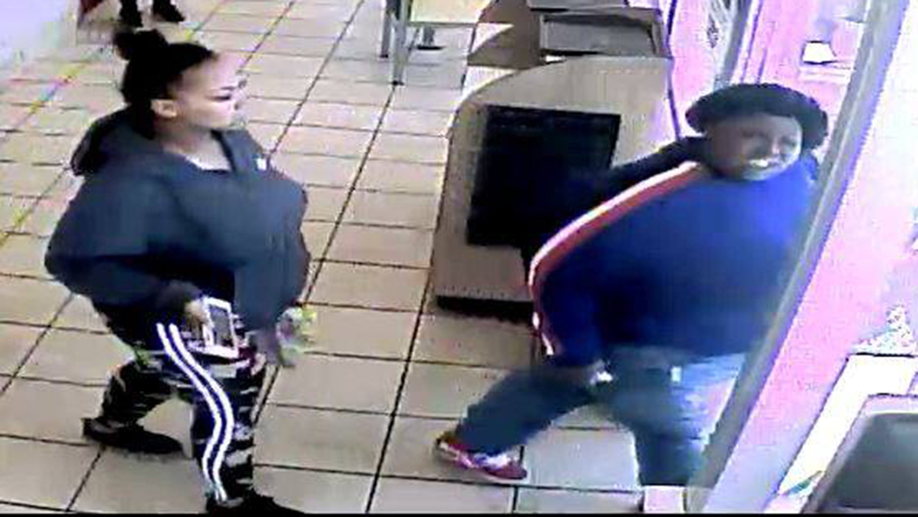 Police in Glendale, Wis., are seeking the public's help in identifying a McDonald's customer in a blue sweatshirt who pushed a 17-year-old employee to the ground.