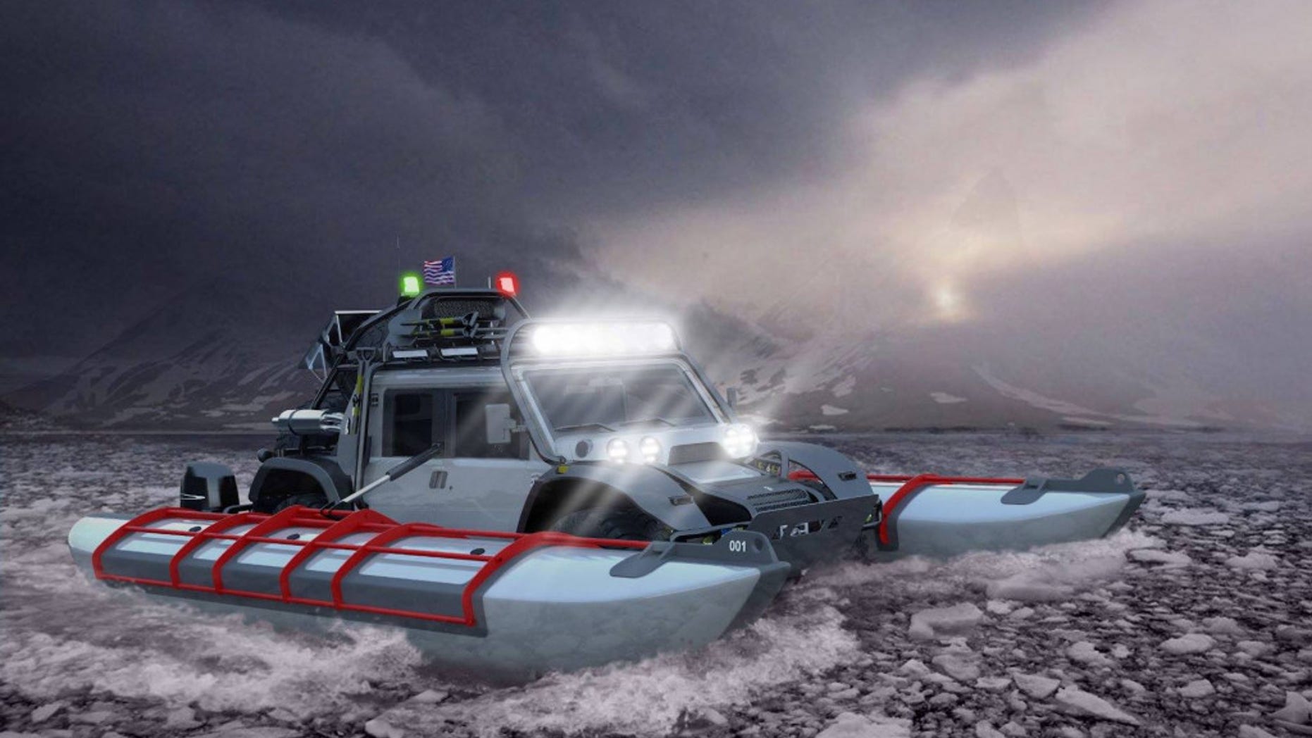The Baja Boot will be outfitted to cross the Bering Strait