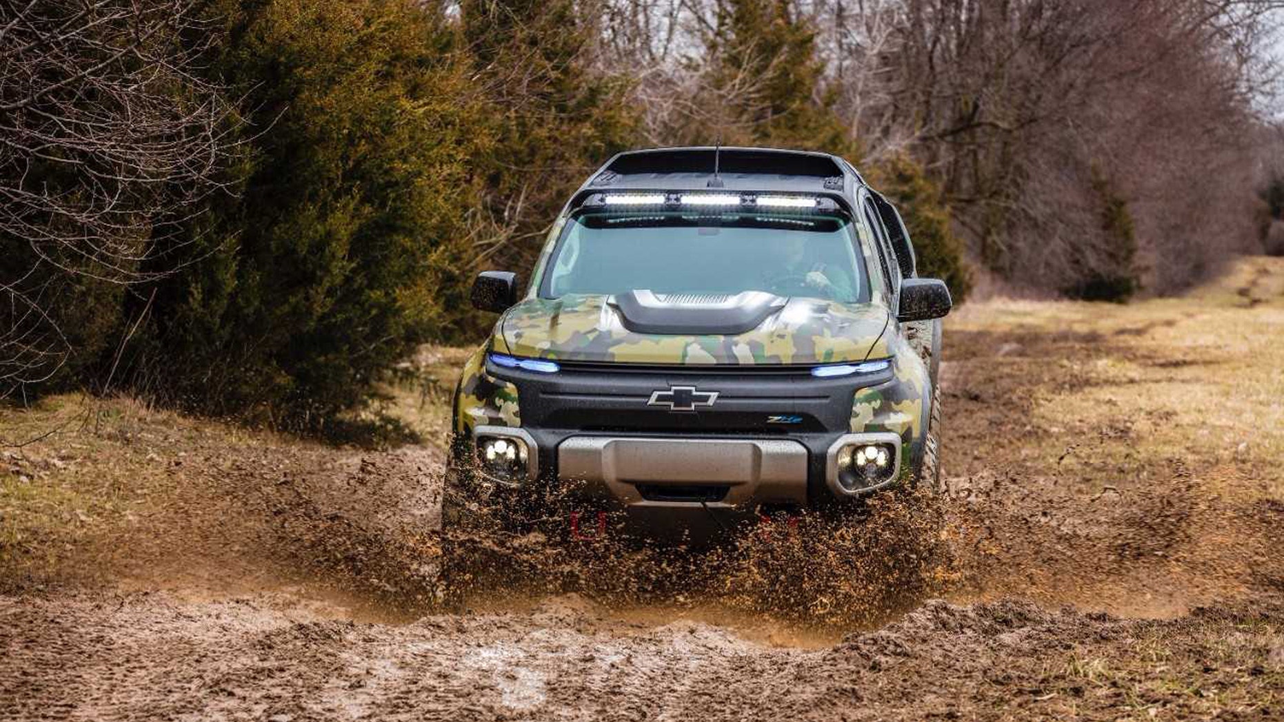 The Chevrolet Colorado ZH2. (Credit: General Motors)
