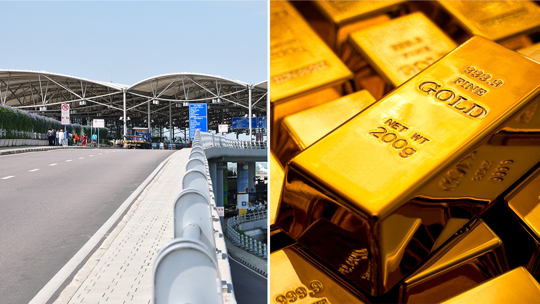 A traveler at India's Hyderabad Airport tried to smuggle gold in the form of paste through airport security.
