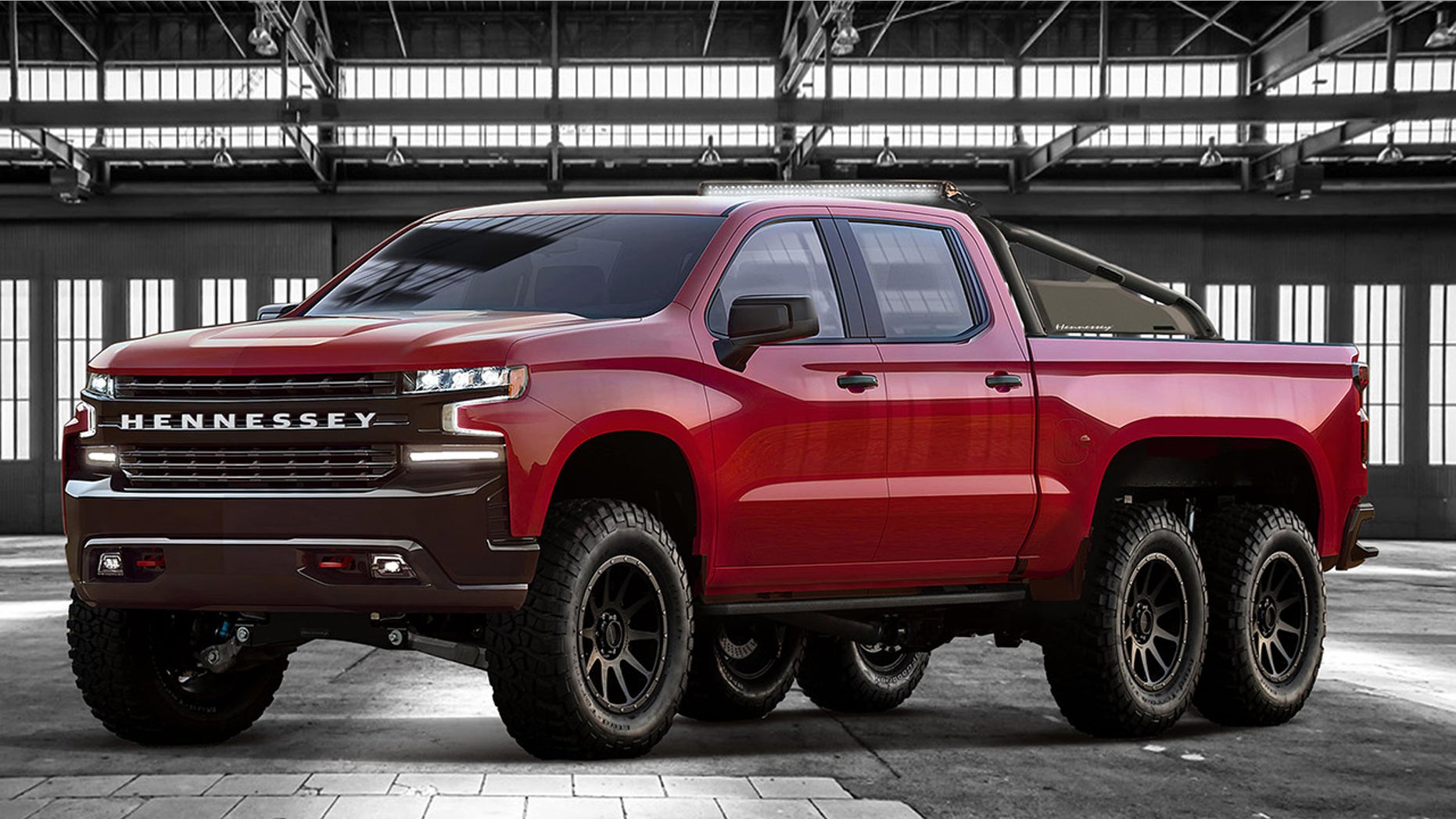 Hennessey Chevrolet Silverado Based Goliath 6x6 Is A Giant Truck Hennessey Chevrolet Silverado Based Goliath 6x6 Is A Giant Truck