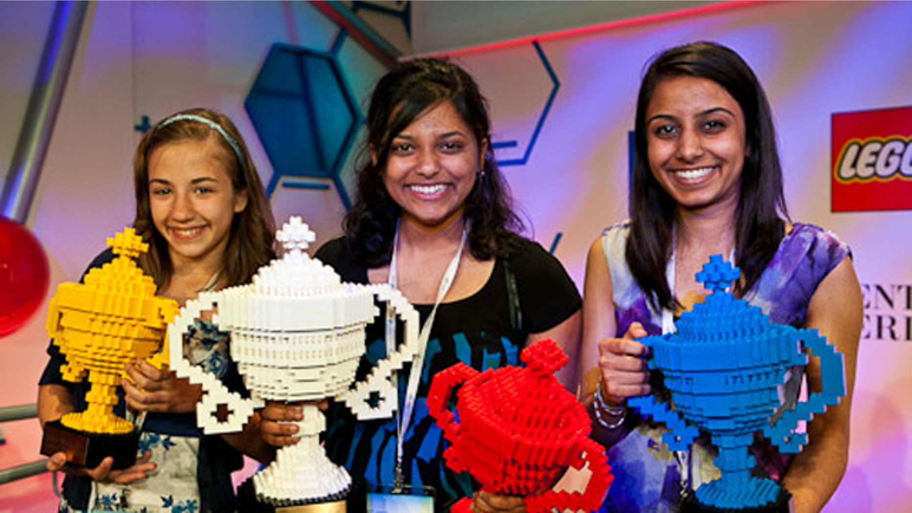 Winners (from left to right): Lauren Hodge, Shree Bose, Naomi Shah