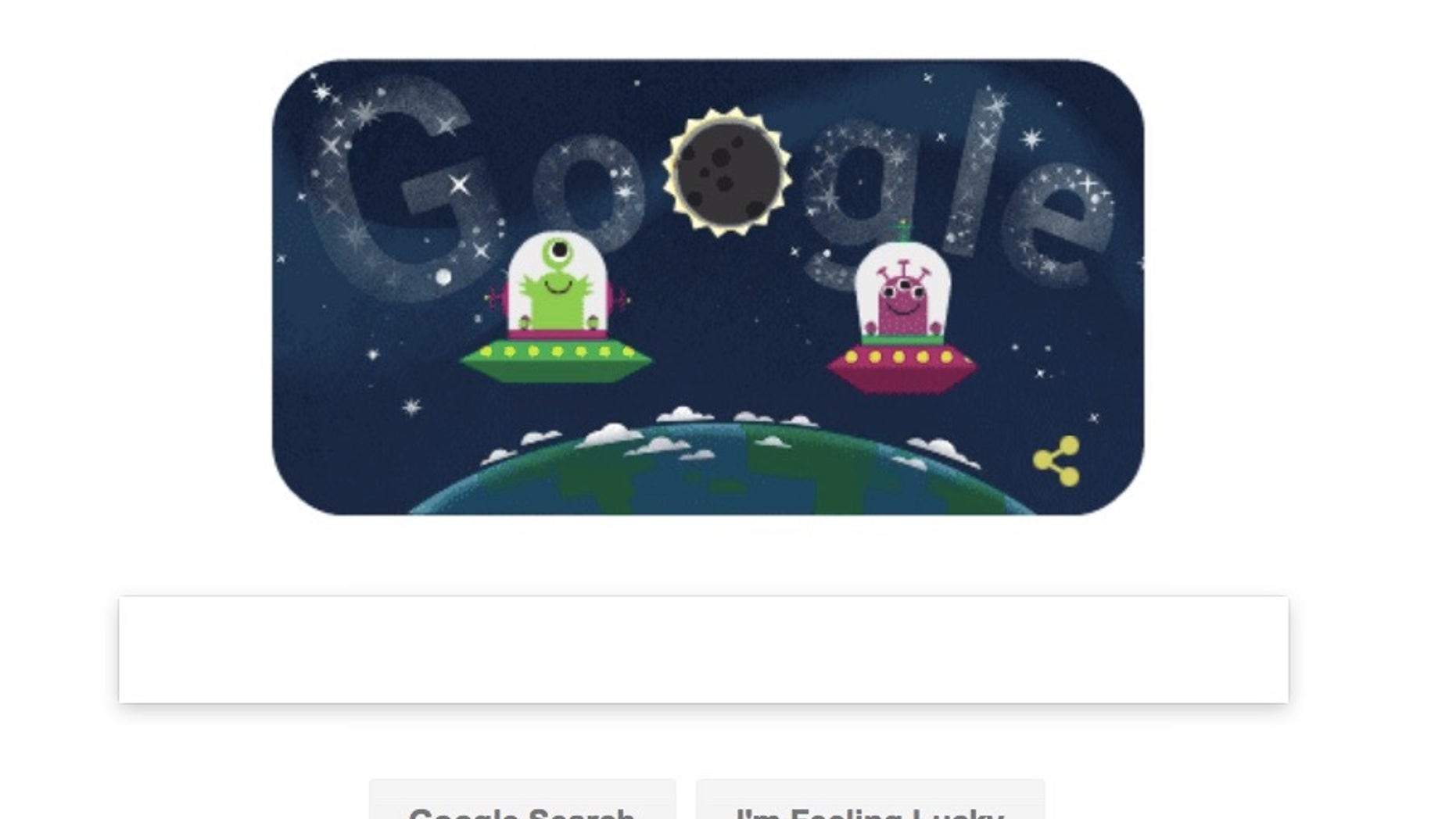 Google celebrated the long-awaited Great American Solar Eclipse with an animated doodle on Aug. 21, 2017.