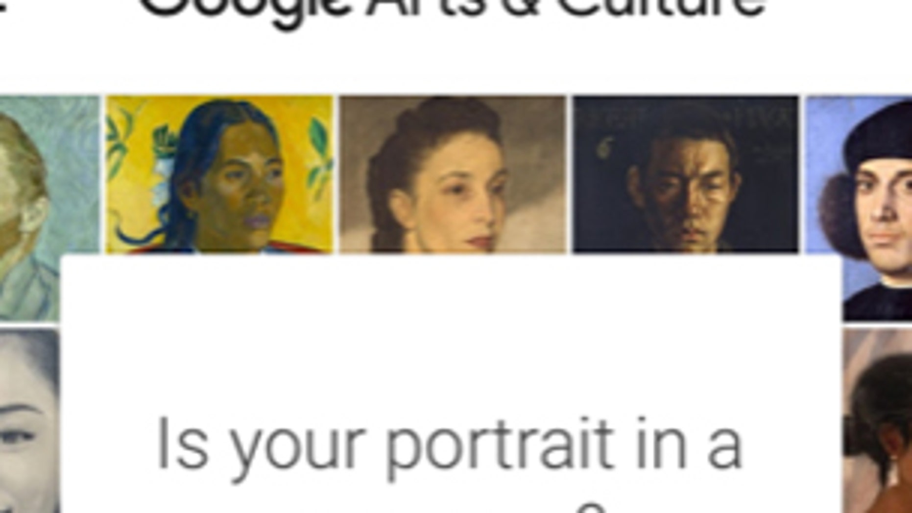 Google App Compares Selfies To Museum Portraits, Goes Viral | Fox News