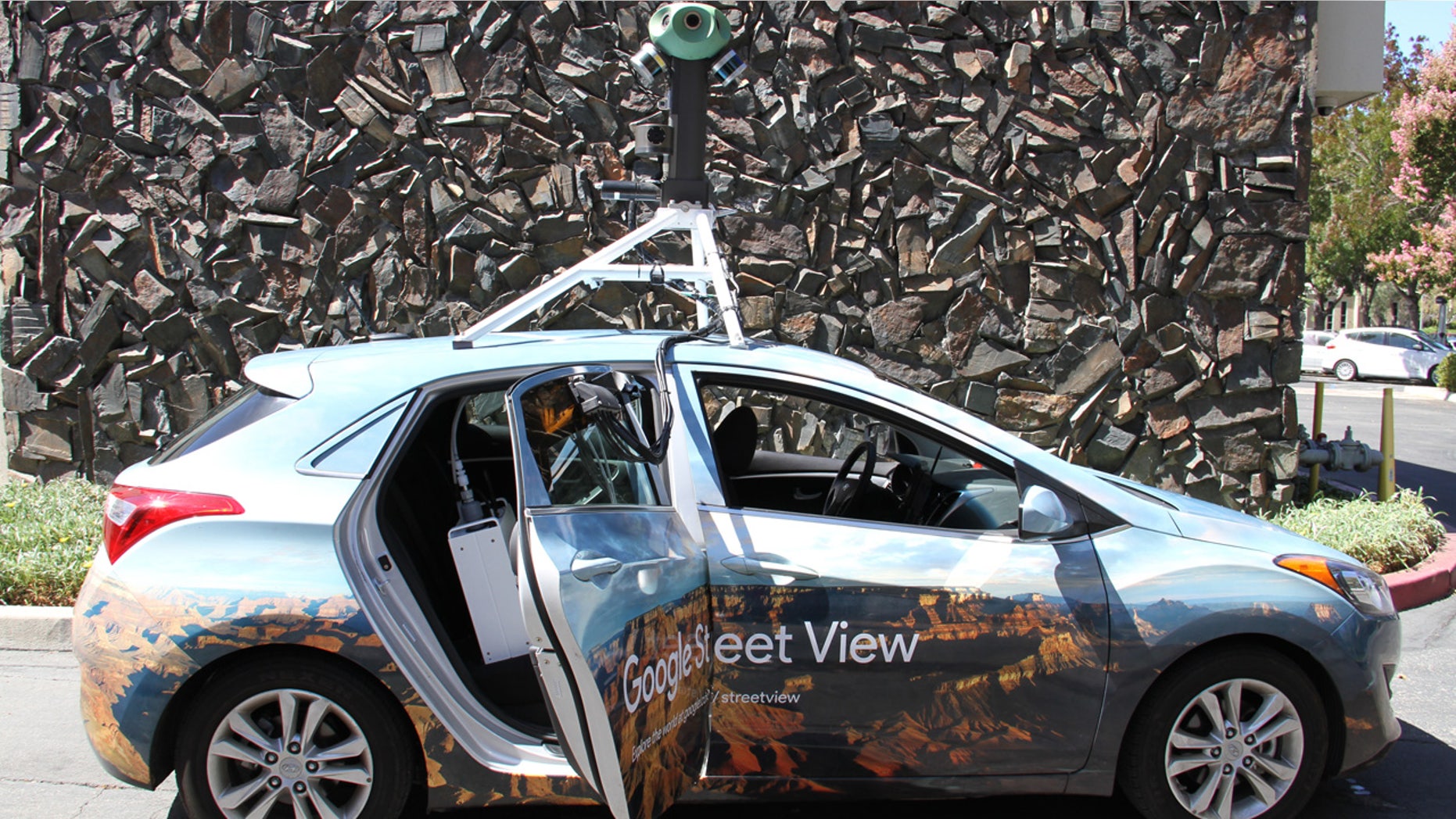 A Google Street View Car equipped with Aclima's mobile air quality sensing platform that will be rolling out across the U.S. and Europe later this year.