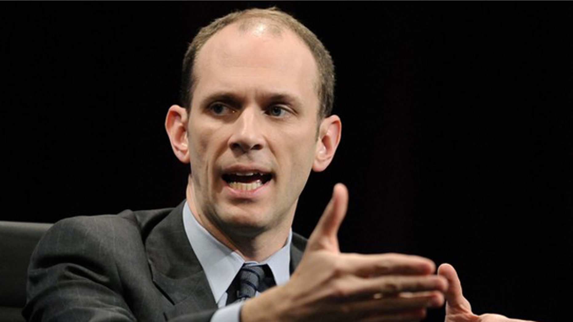 White House Council of Economic Advisers Chairman Austan Goolsbee gestures during the 2010 meeting of the Wall Street Journal CEO Council in Washington Nov. 16.