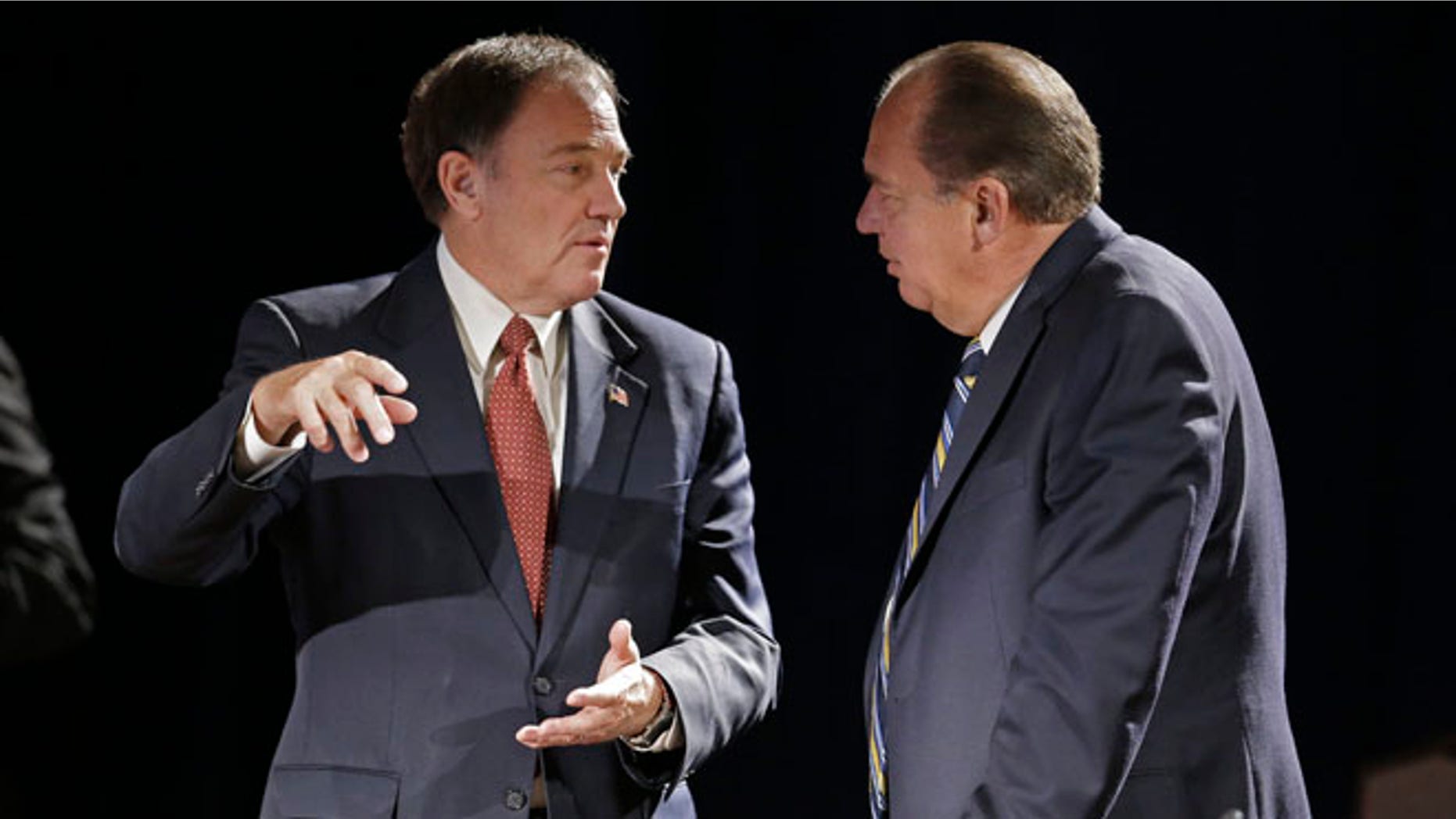 July 13, 2014: Utah Gov. Gary Herbert, left, and West Virginia Gov. Earl Ray Tomblin, at the National Governors Association convention, Nashville, Tenn.