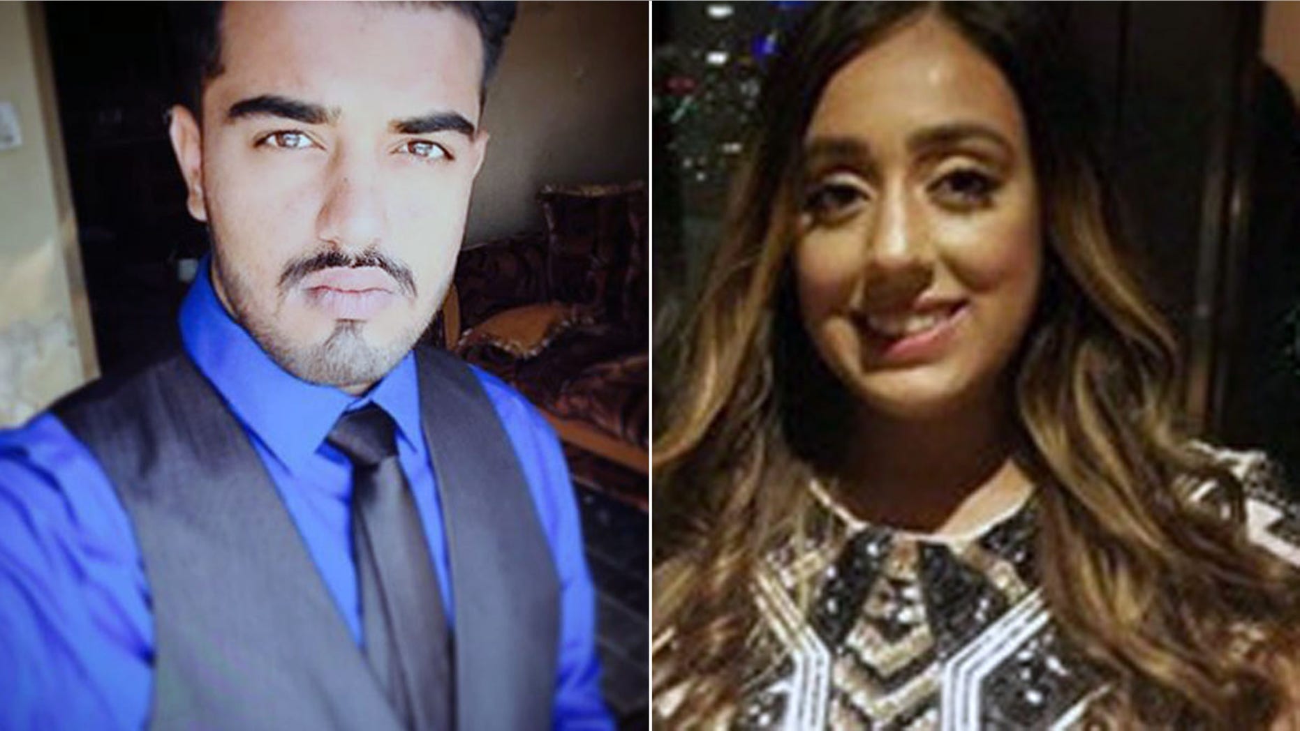 Saeed Ahmad, left, has been charged with criminally negligent homicide in the death of Harleen Grewel