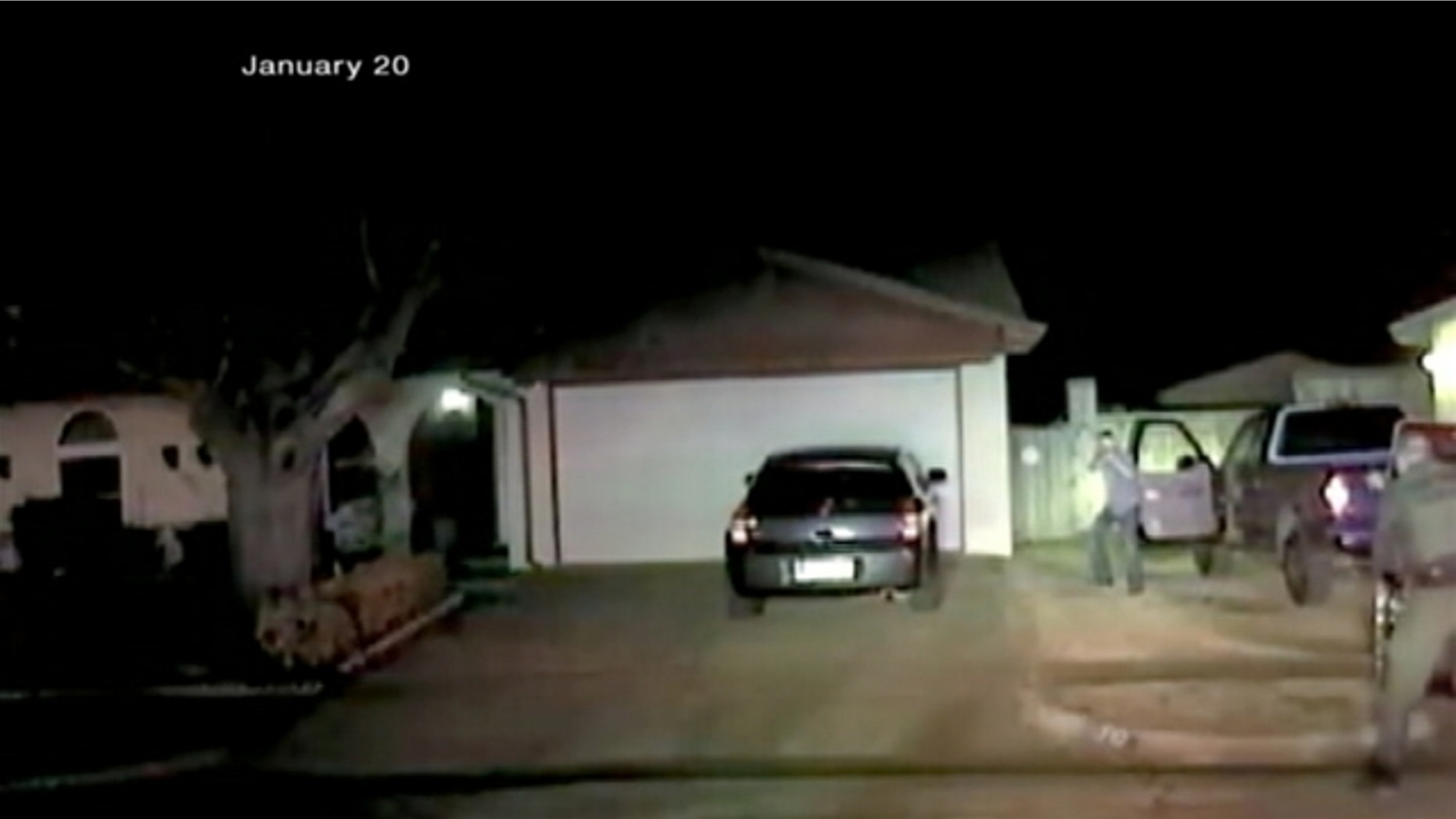 Screenshot of police dashcam video.