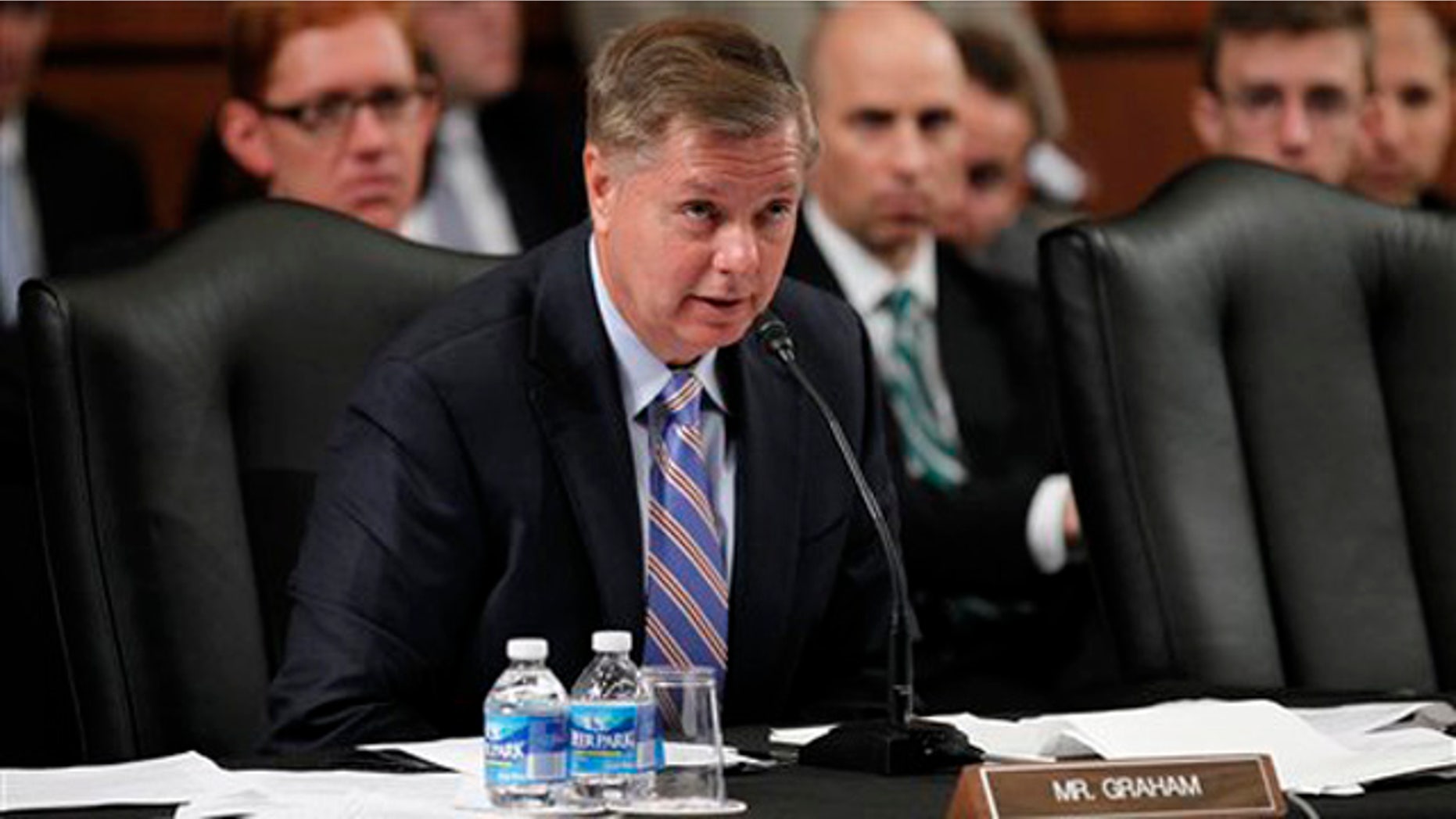 Sen. Lindsey Graham speaks during a hearing of the Senate Judiciary Committee on Capitol Hill July 20. (AP Photo)