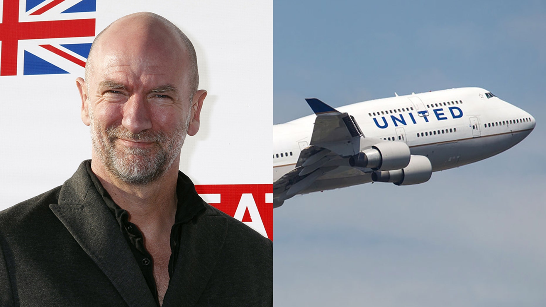 Scottish actor Graham McTavish claims to have overheard his "rude" United crew making insensitive jokes in the wake of a recent incident.