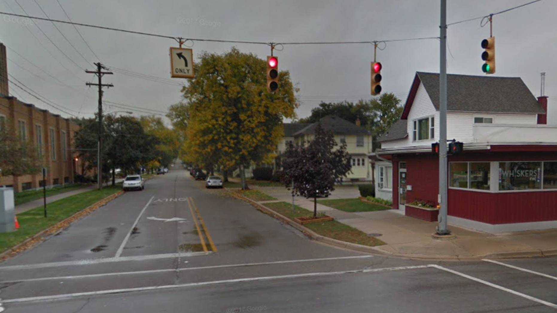 The group of children were playing on a block along Leonard Street in Grand Rapids, Michigan, at the time.