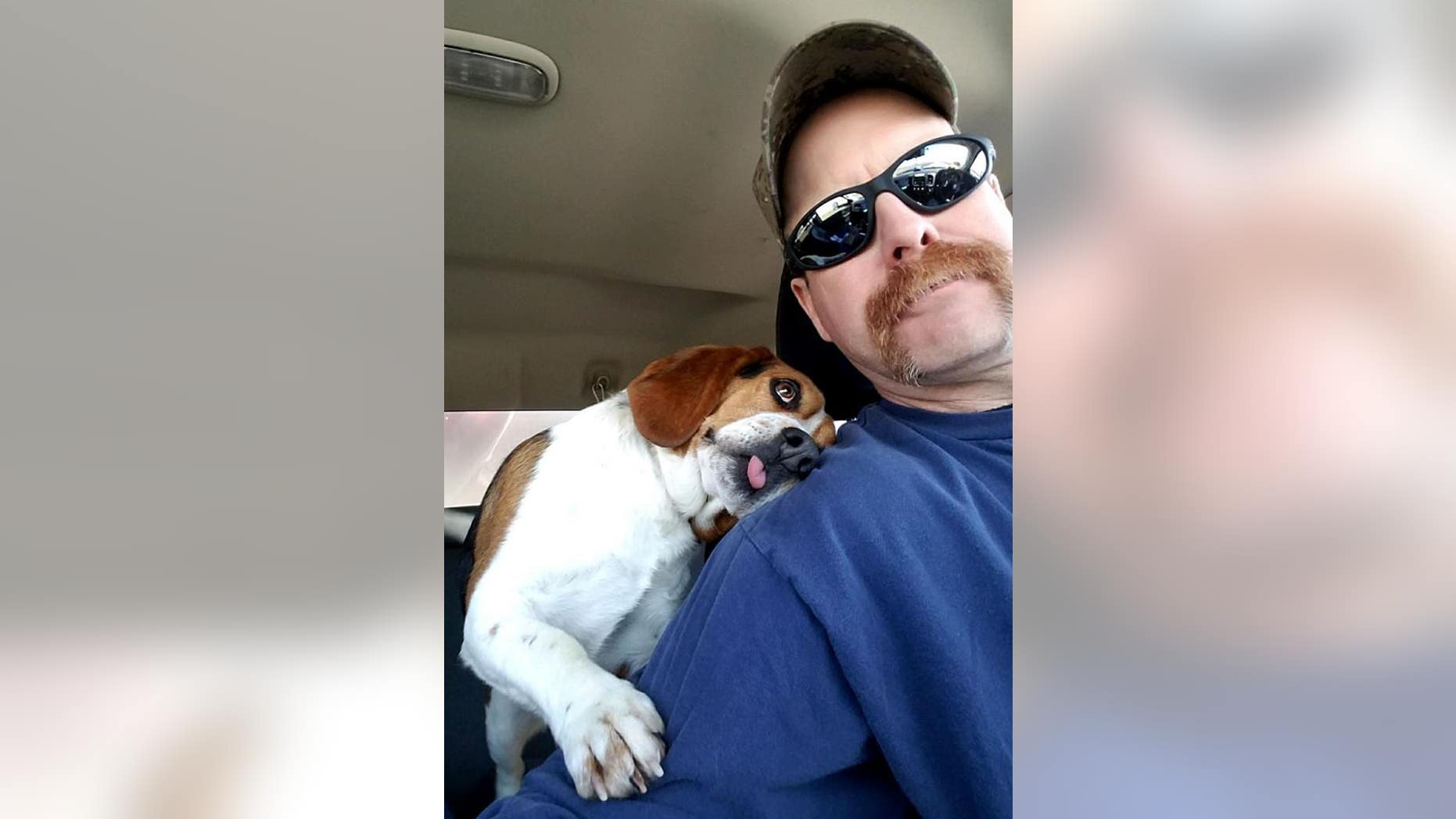 Gregory and his rescuer, Joe.