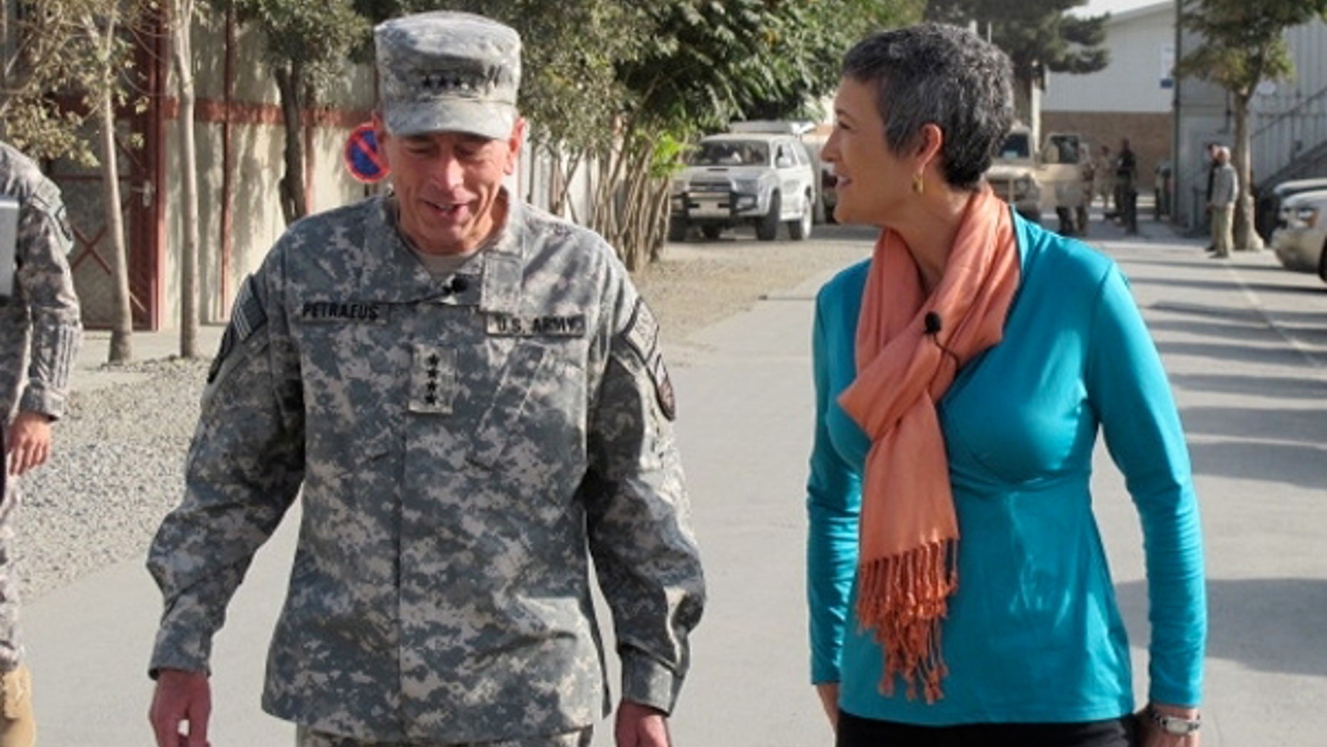 National Security Correspondent Jennifer Griffin walks & talks with Gen. David Petraeus