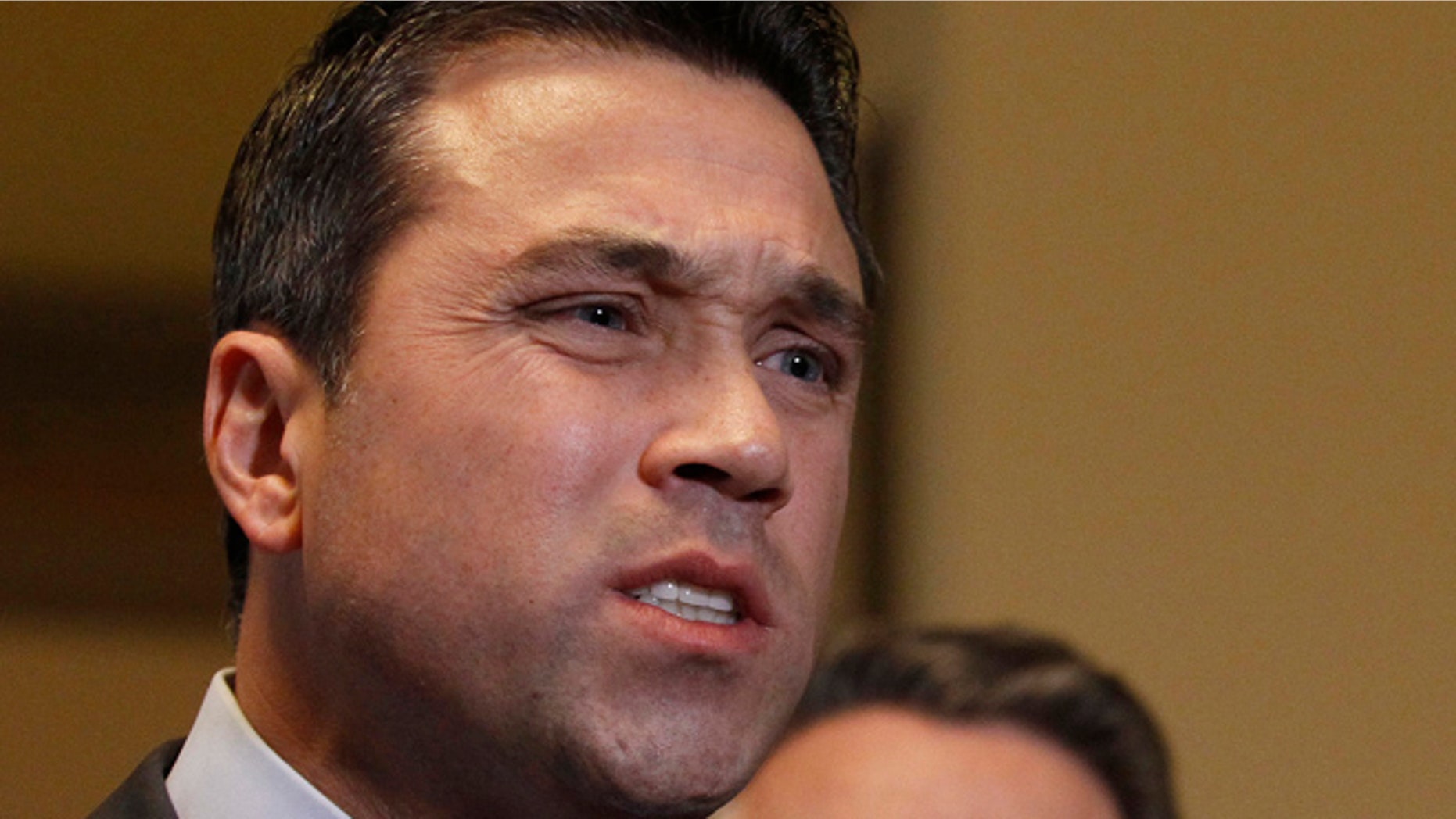 Jan 2, 2013: Representative Michael Grimm (R-NY) talks to the media. (Reuters)
