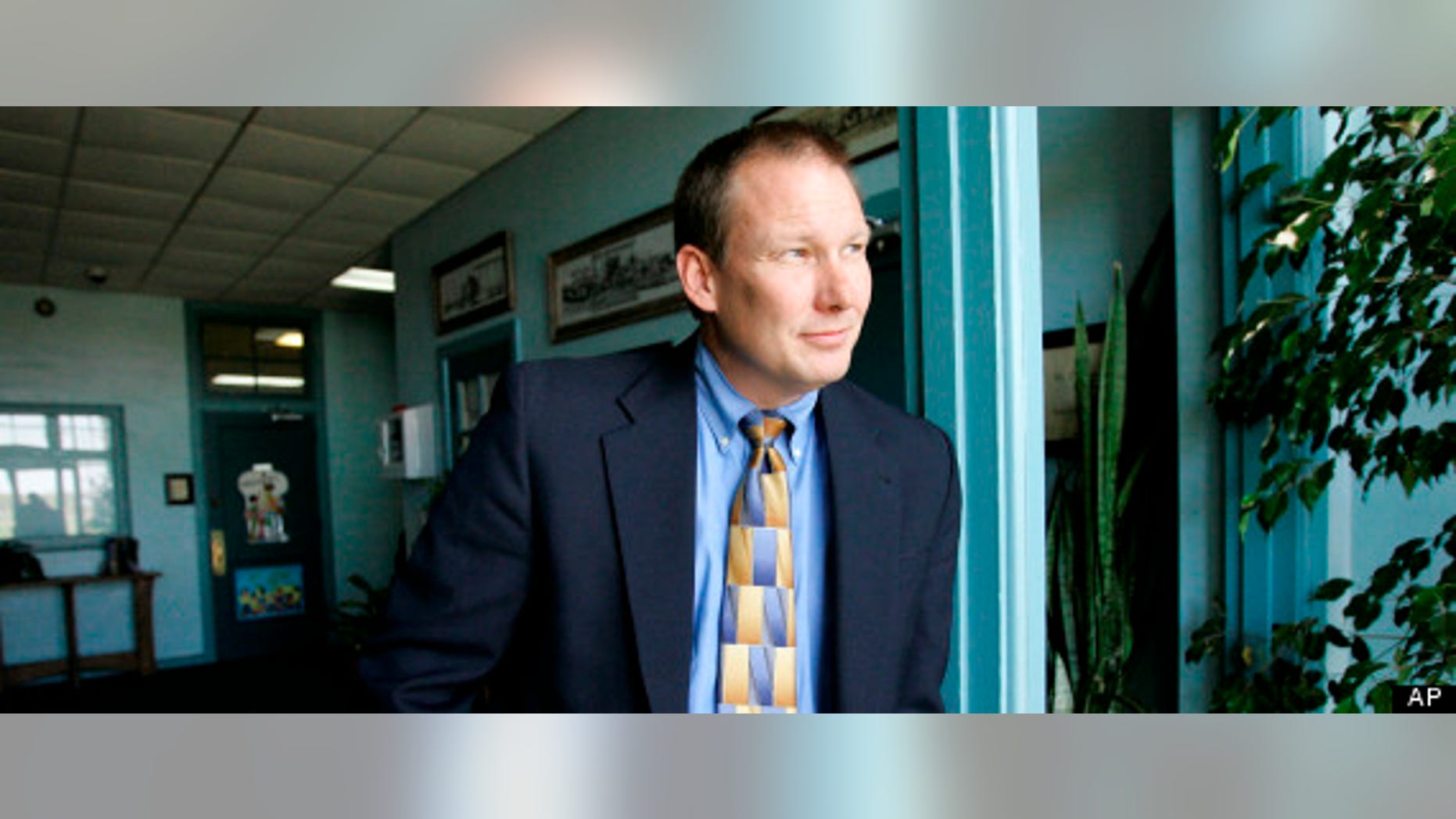 Harrold school superintendent David Thweatt says armed teachers can stop school shootings. (AP Photo/Tony Gutierrez)