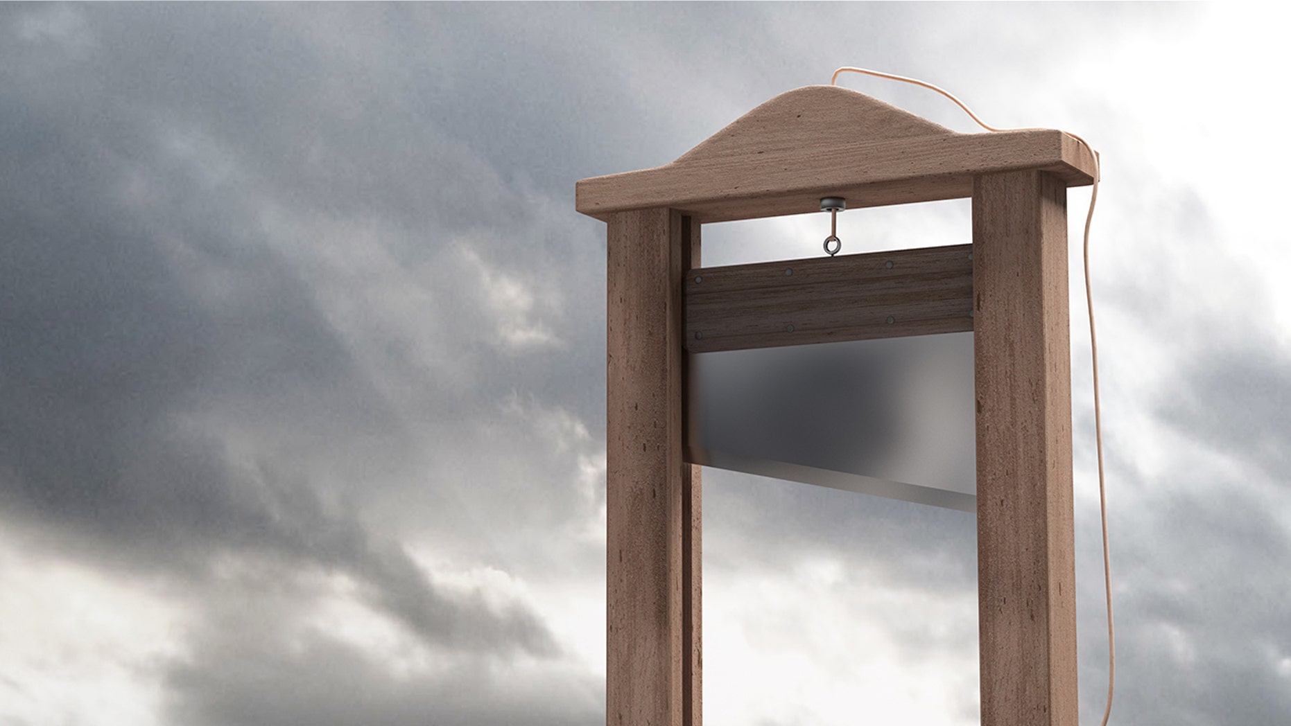 A guillotine, not the one pictured above, is up for auction in Paris.
