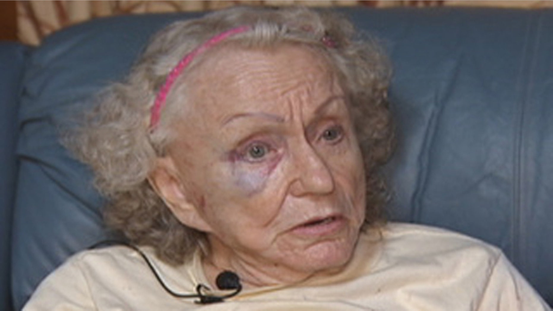 This undated photo shows Peggy Gunder, 91, who was allegedly attacked during a home invasion.