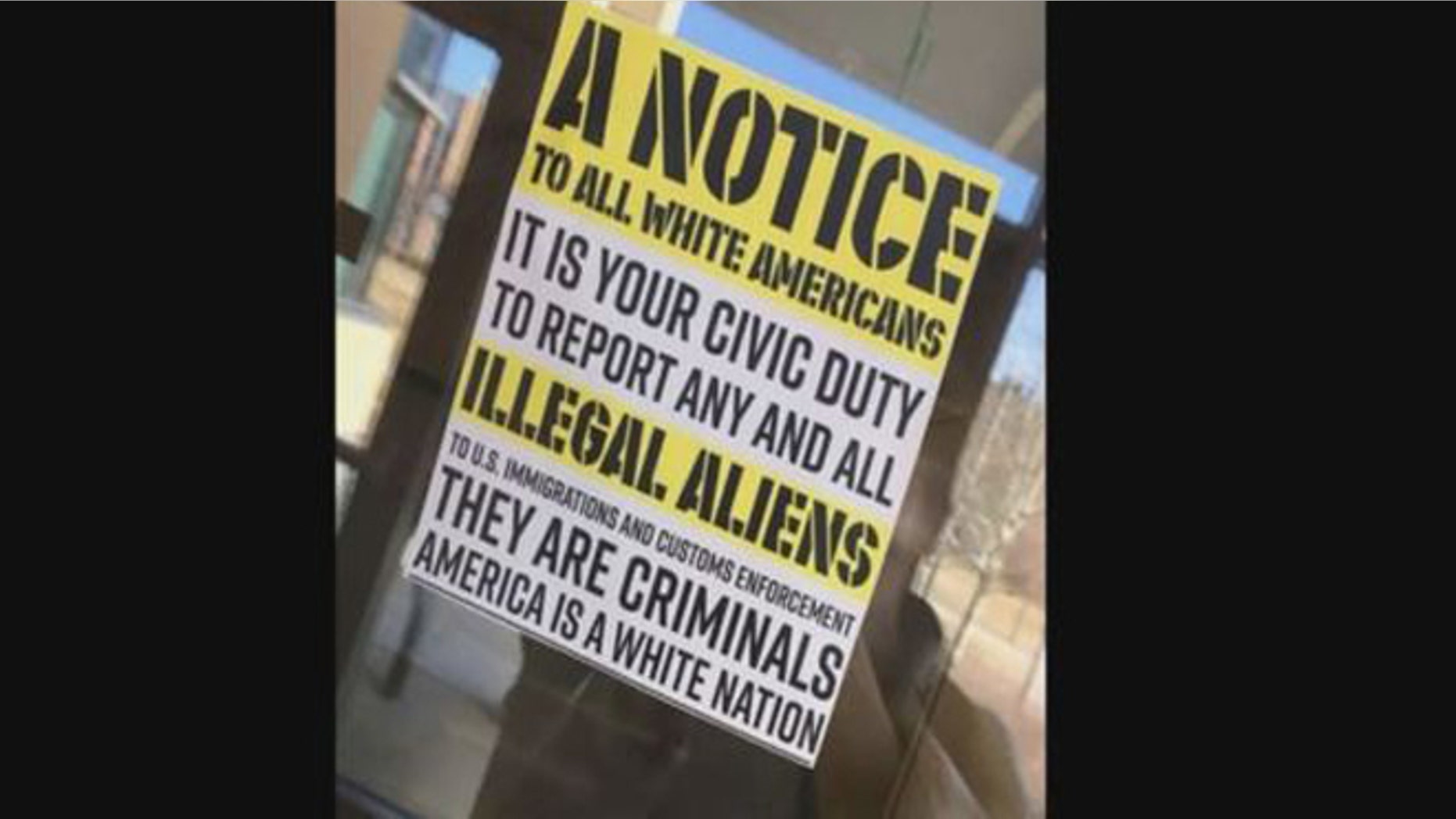 This racist flier sparked an angry response on the campus of Gustavus Adolphus College in Minnesota.