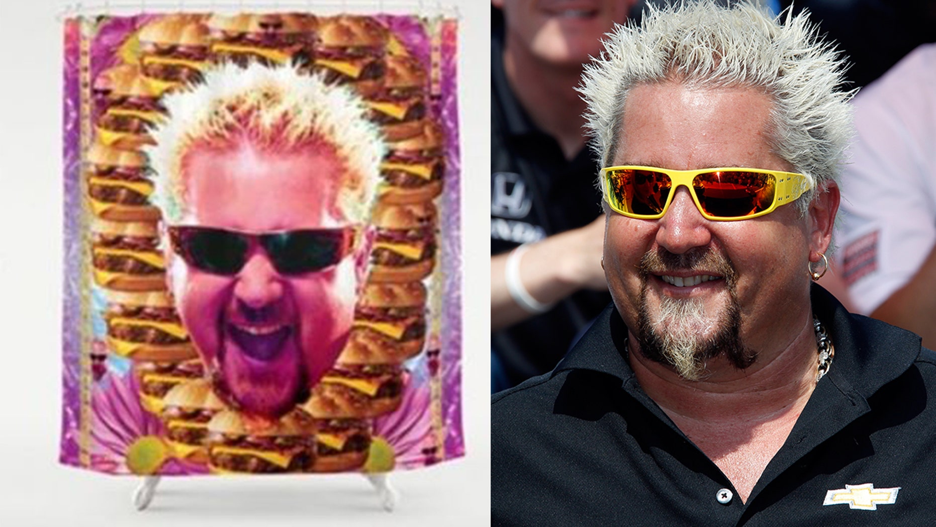 The mayor of Flavortown now comes in a shower curtain, as well as a variety of other household items.