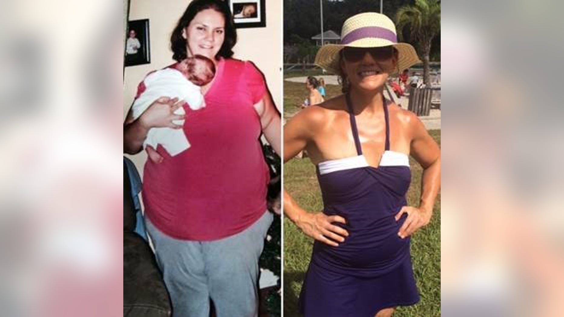 Heather Robertson, 41, lost about 170 pounds by developing sustainable healthy habits she now teaches other people to practice through her company Half Size Me.
