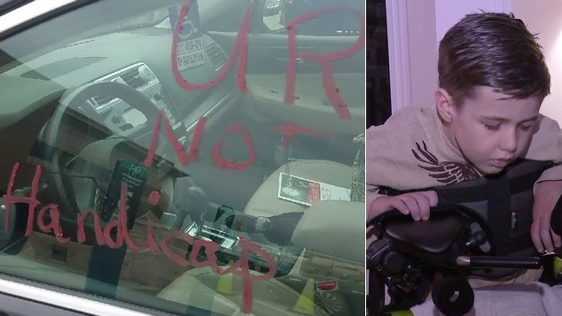 A Pennsylvania family found a nasty note written on their car shaming them for parking in a handicapped spot.