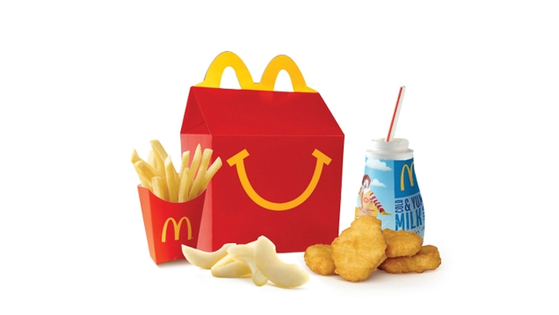 An Alaskan mom posted photos to Facebook showing four chicken nuggets and and a small order of slightly shriveled french fries claiming to be six years old.