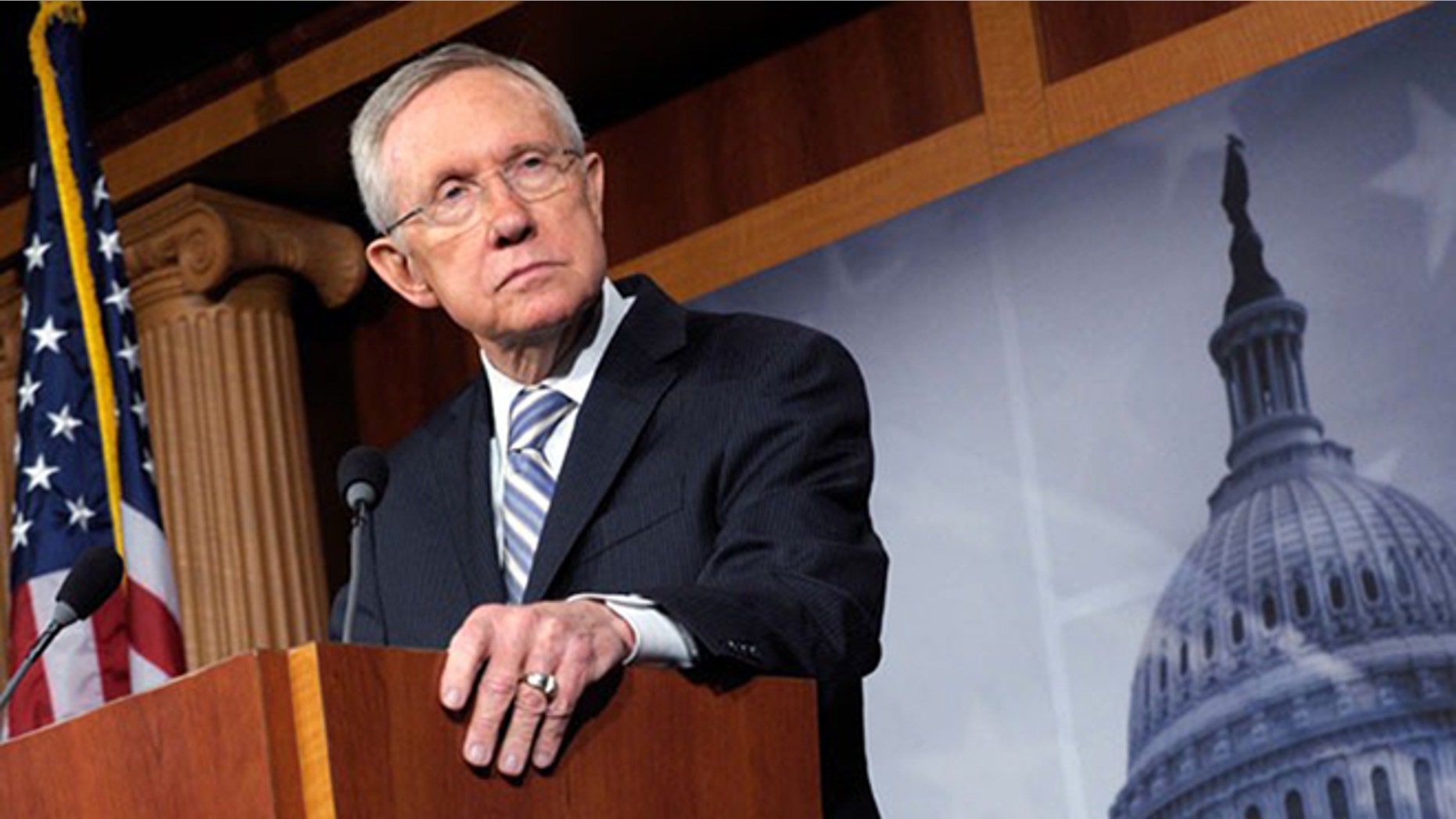 Former Democratic Senate Majority Leader Harry Reid took a swipe at Rep. Alexandria Ocasio-Cortez’s radical 70 percent top tax rate proposal, saying quick “radical change” doesn’t work in America.<br>