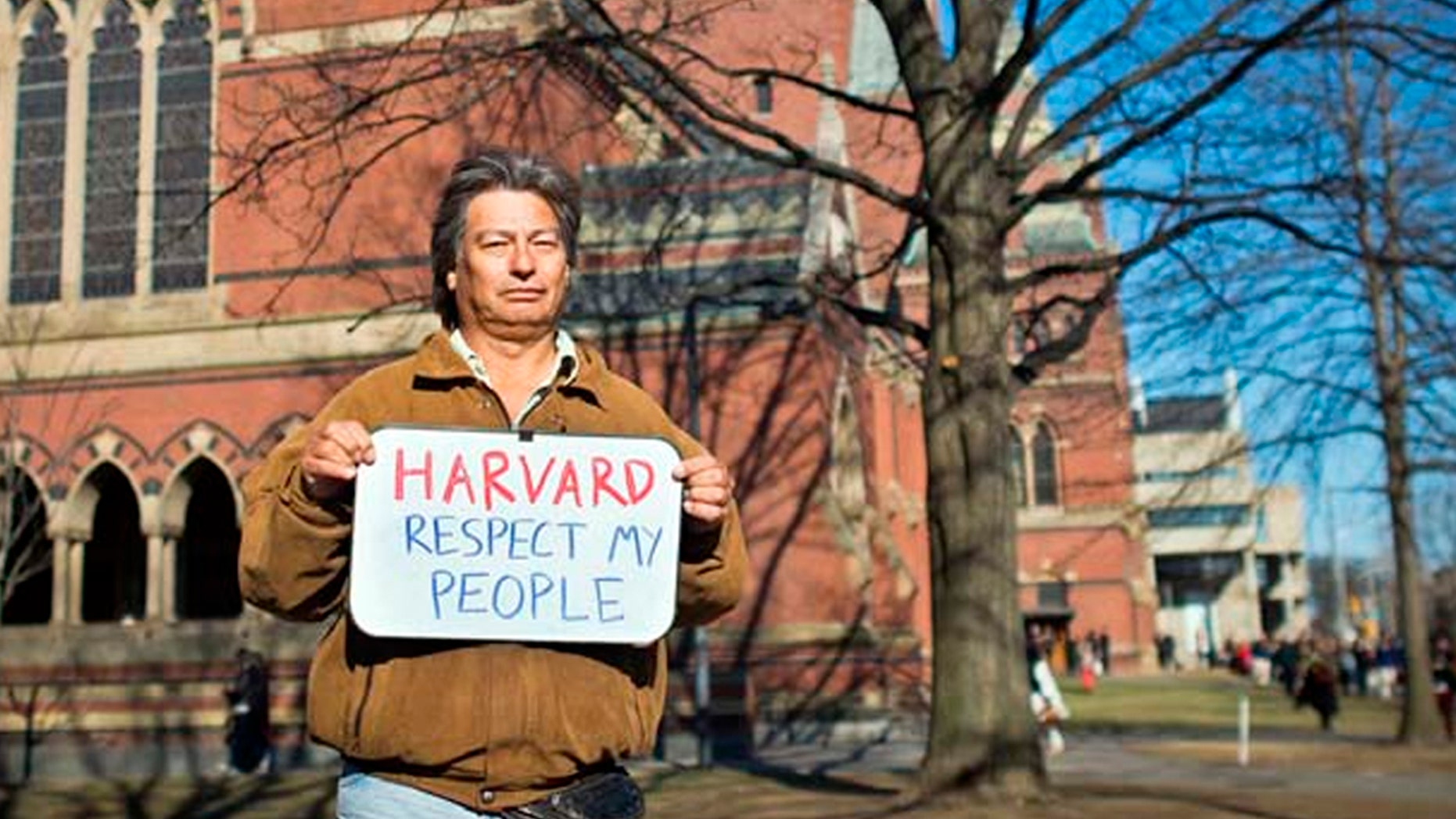 Adrián Obregón, a Guaraní farmer and community leader from Argentina, met with students, workers, and administrators at Harvard's campus in April 2014 about the impacts of the Harvard endowment fund’s investments on his community.