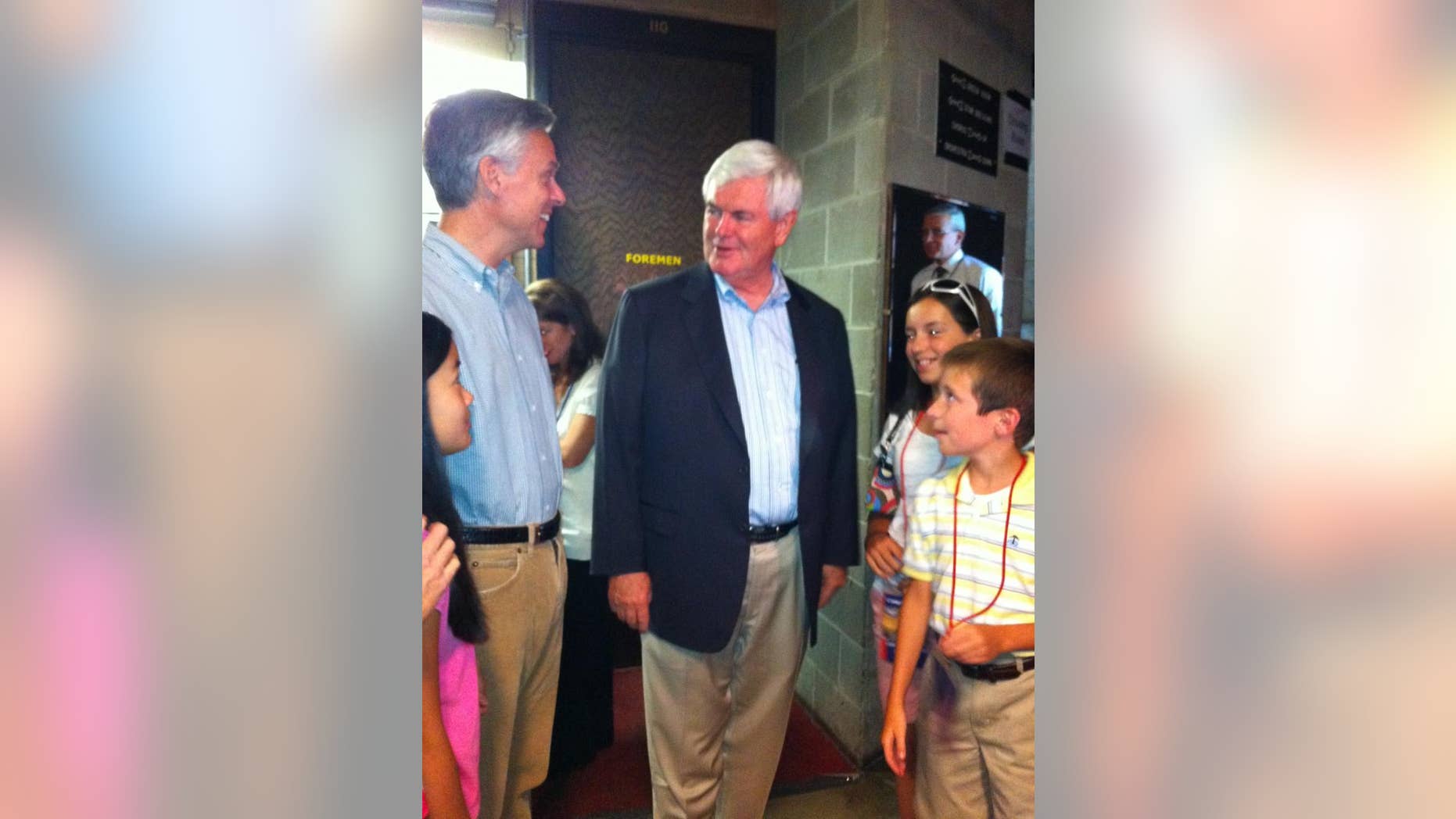 Jon Huntsman and Newt Gingrich Aug 11 (FOX News)