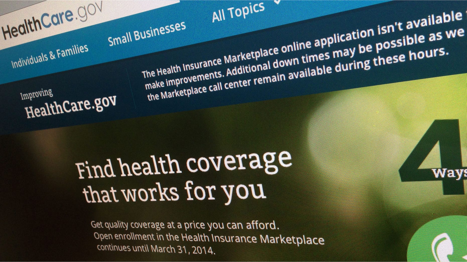 HealthCare.gov website.