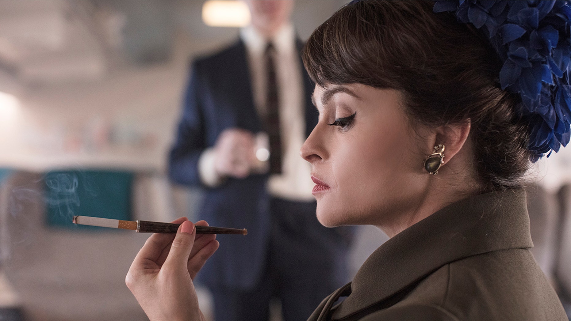 British actress Helena Bonham Carter as Princess Margaret in "The Crown."