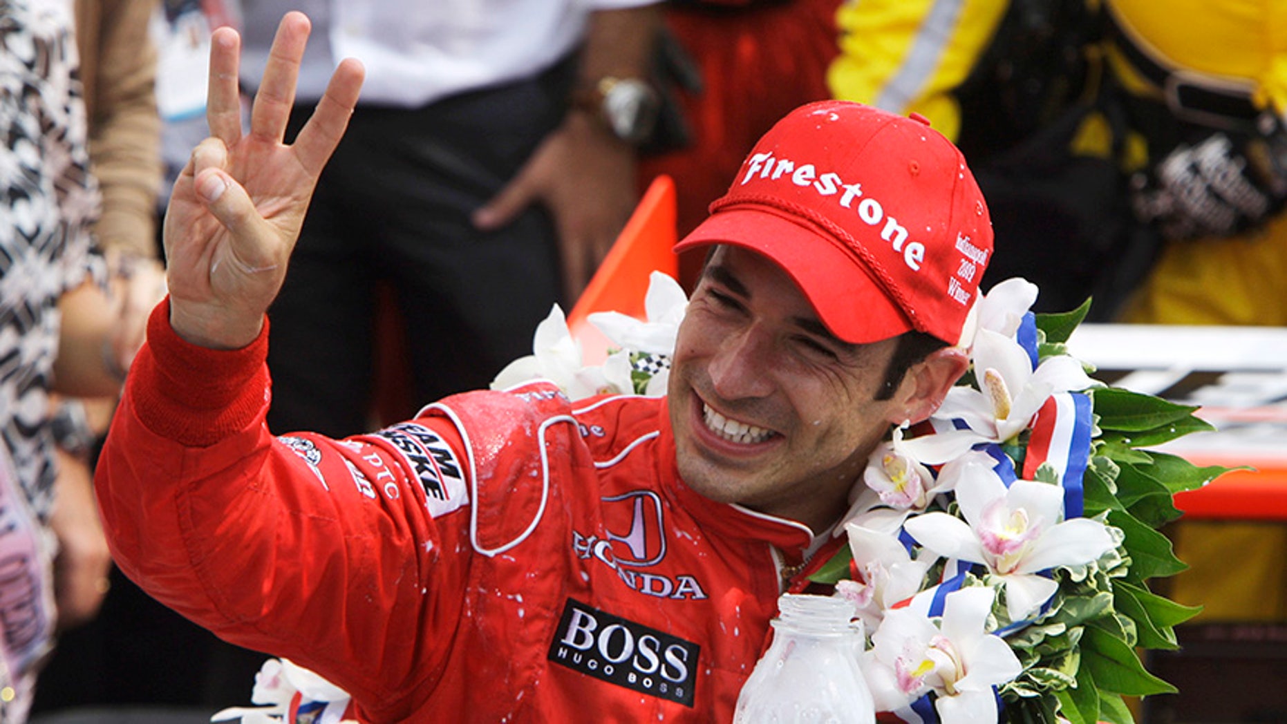 Helio Castroneves is on of seven drivers who have won the Indy 500 three times