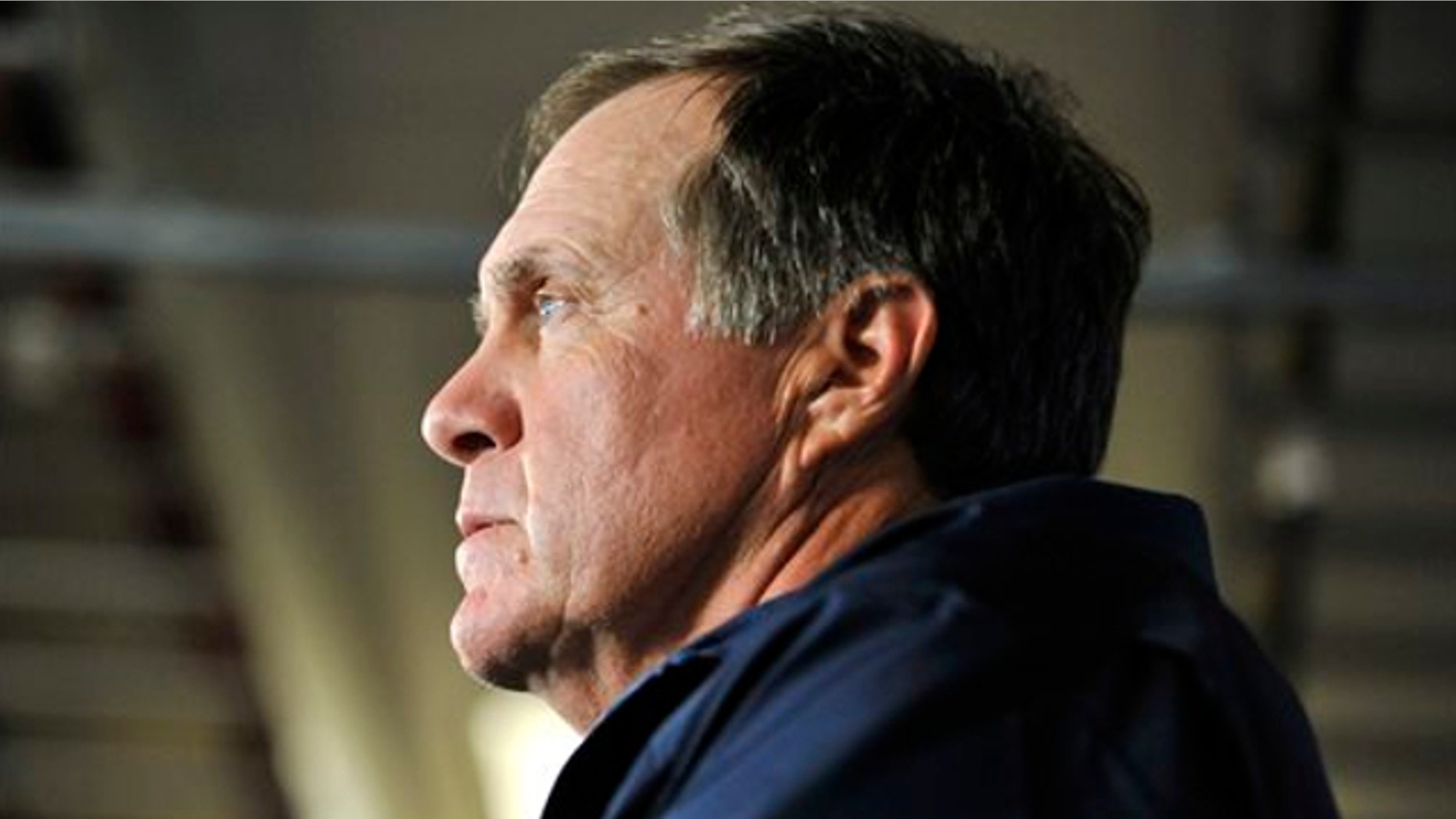 July 24, 2013: New England Patriots NFL football head coach Bill Belichick speaks to reporters in Foxborough, Mass.