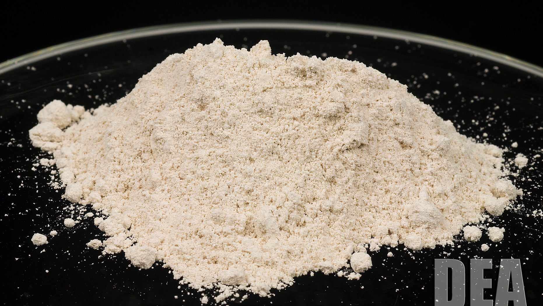 Powdered heroin is pictured in this undated handout photo courtesy of the United States Drug Enforcement Administration. REUTERS/US DEA/Handout via Reuters