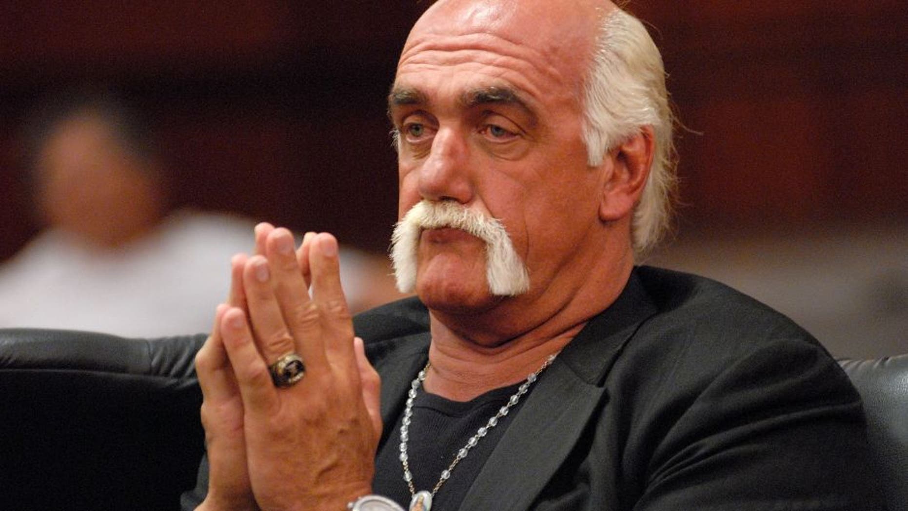 CLEARWATER, FL - JUNE 15: Hulk Hogan (Terry Bollea) listens to testimony during a hearing in the divorce case against his estranged wife, Linda, on June 15, 2009 in Clearwater, Florida. (Photo by Tim Boyles/Getty Images)