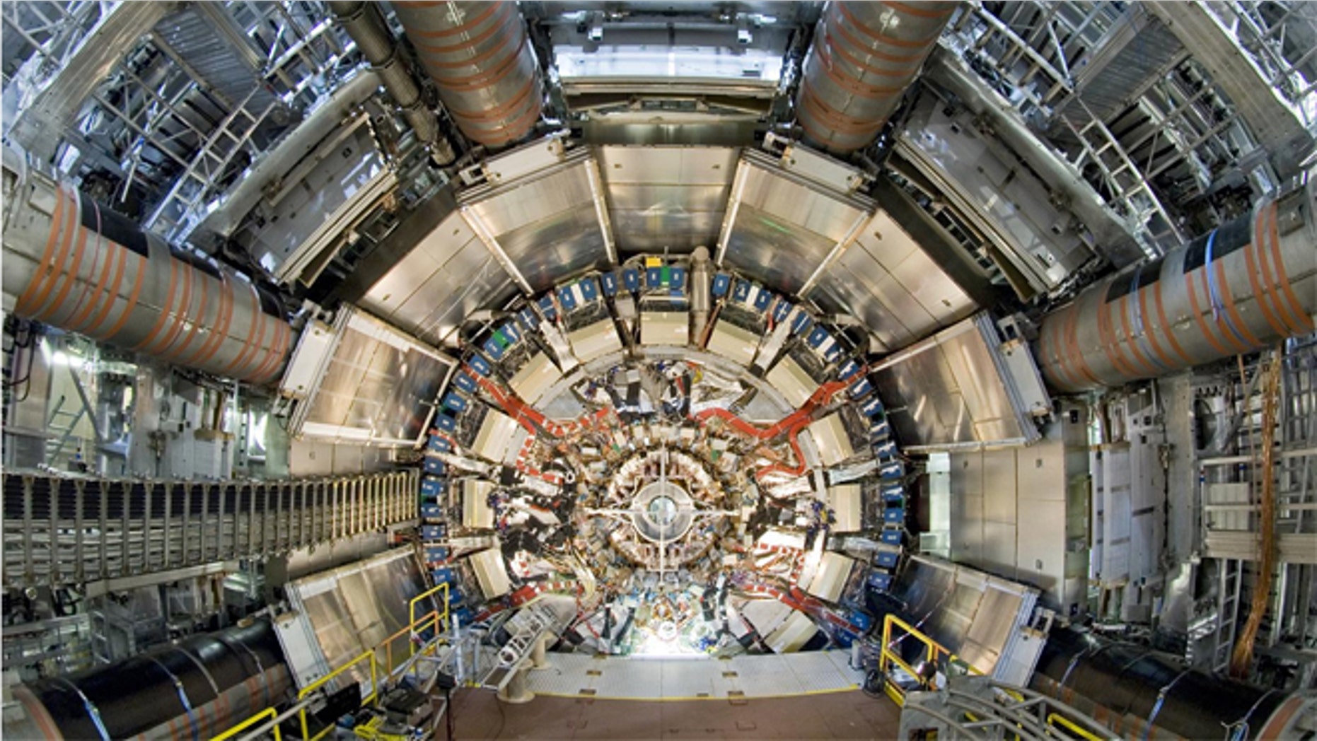 The ATLAS experiment at the Large Hadron Collider is one of the machine's two big all-purpose detectors.