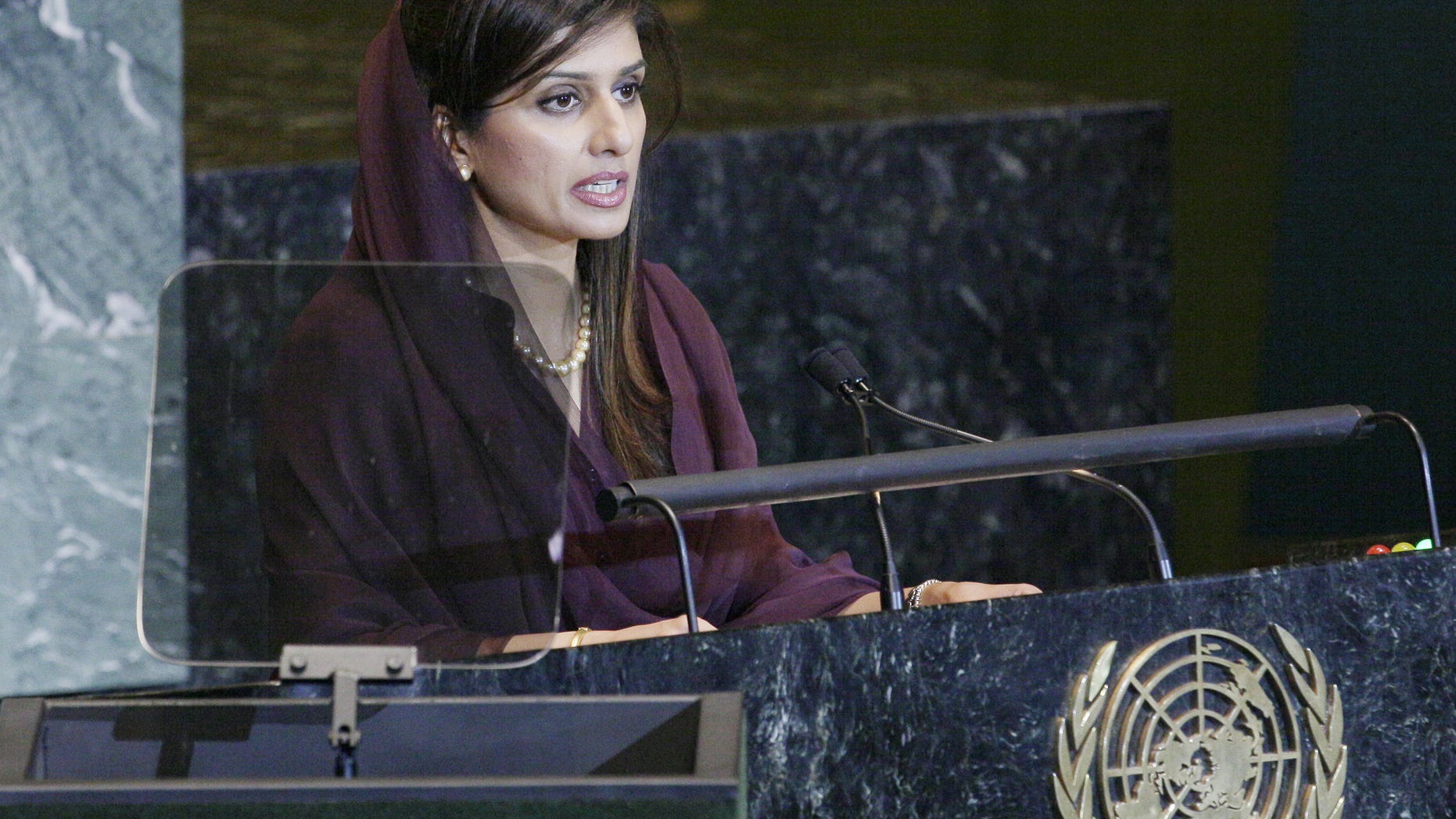 Sept. 27, 2011: Hina Rabbani Khar, foreign minister of Pakistan, addresses the General Assembly.