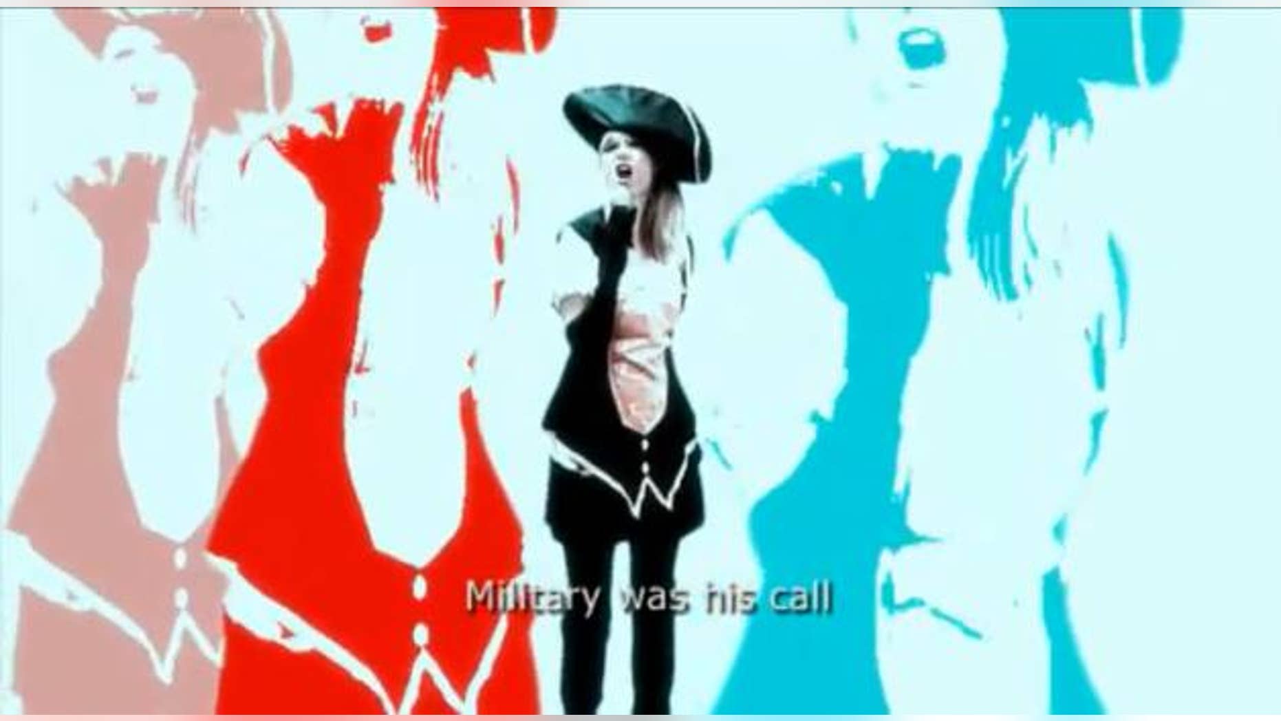 In Burvall's latest music video, the story of Napoleon is set to "Gone, Daddy, Gone," a song by the Violent Femmes.