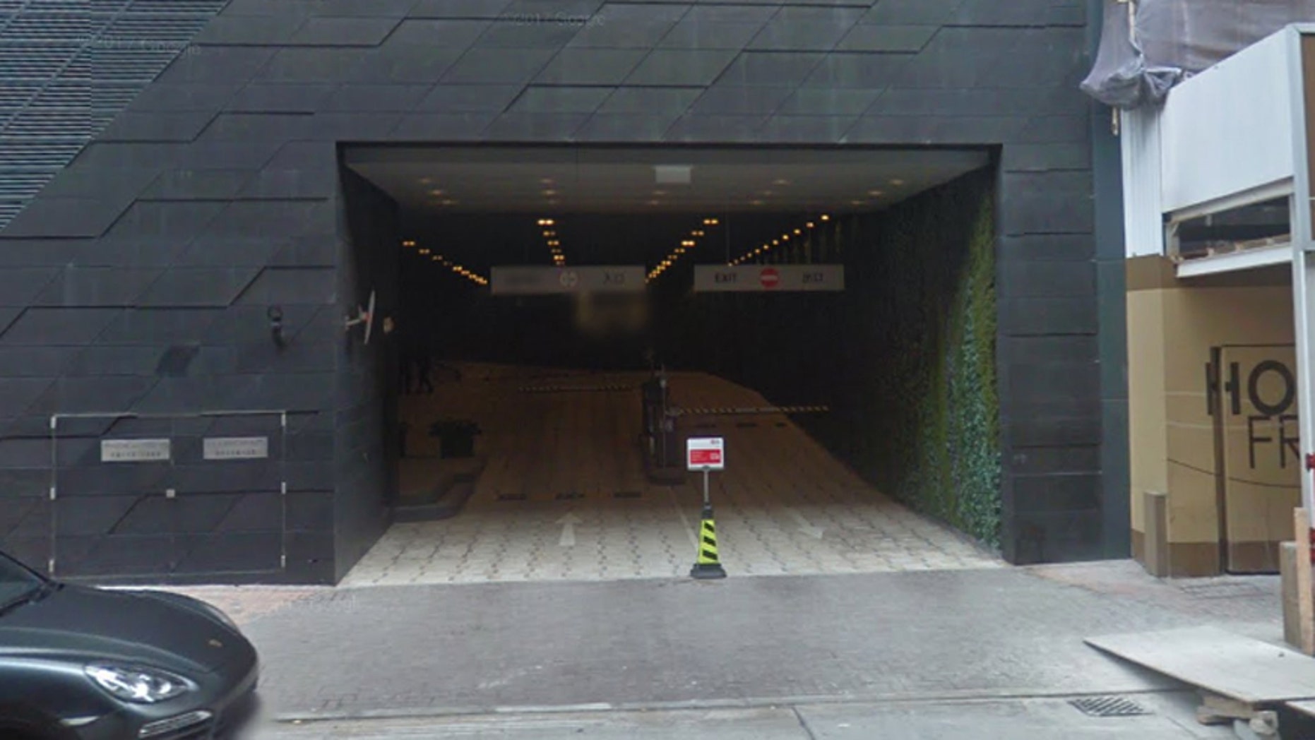 Entrance to The Upton garage