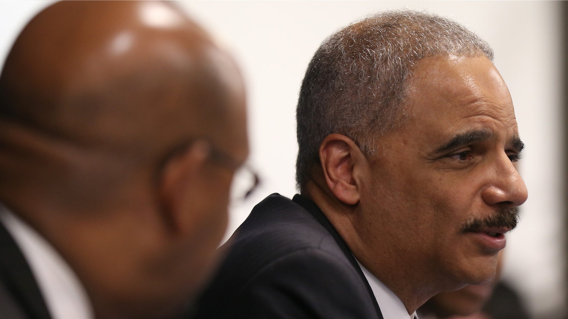 Jan. 15, 2015: U.S. Attorney General Eric Holder participates in the Building Communities of Trust roundtable discussion in Philadelphia.
