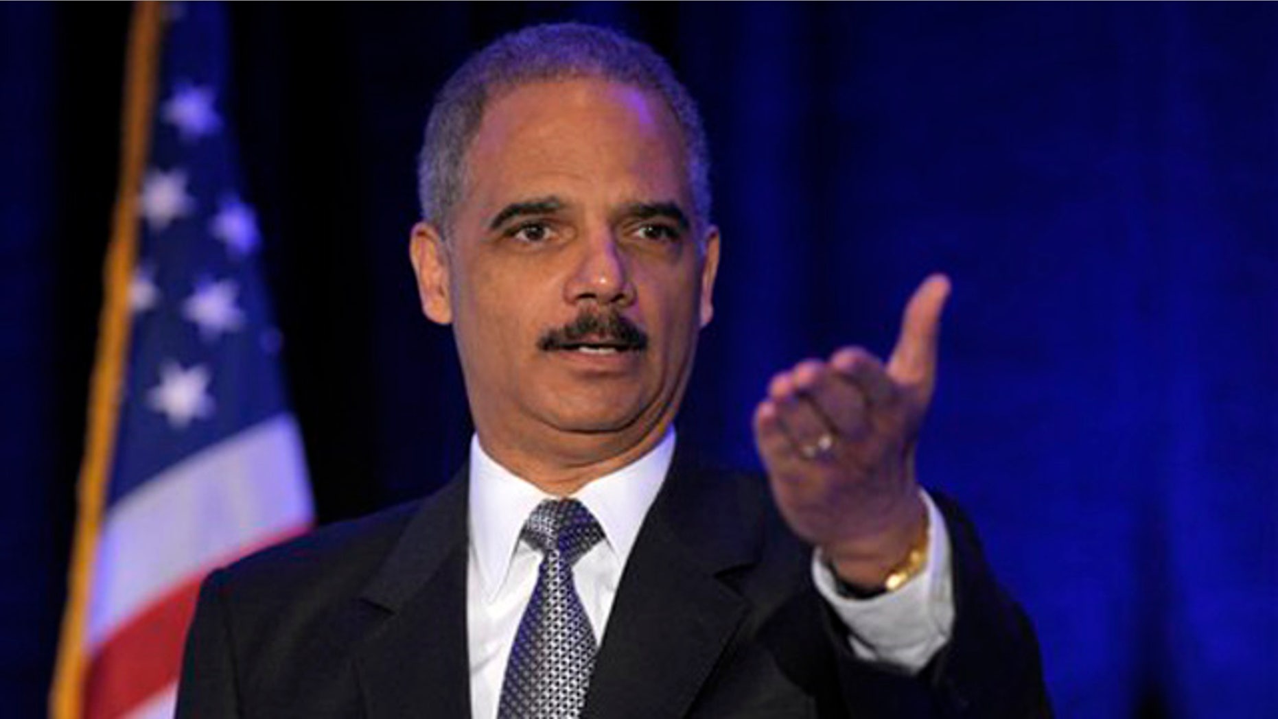 April 2, 2012: Attorney General Eric Holder speaks at a forum in Washington.