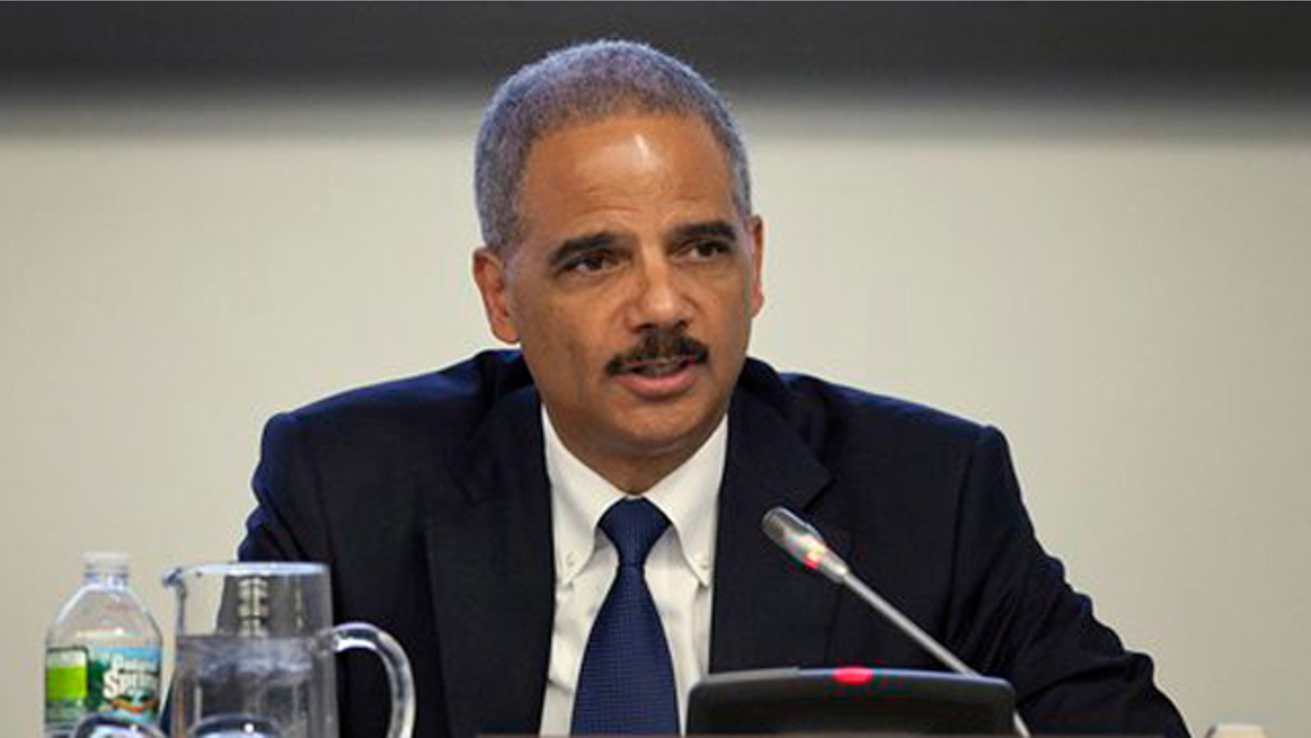 Attorney General Eric Holder speaks during a conference at the 66th session of the General Assembly at United Nations headquarters on Sept. 19.