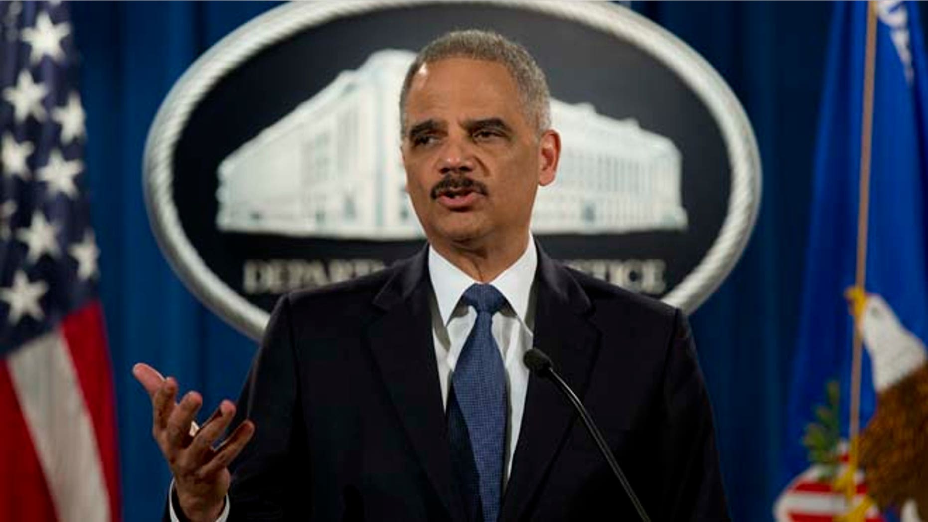 March 4, 2015: Attorney General Eric Holder speaks at the Justice Department in Washington.