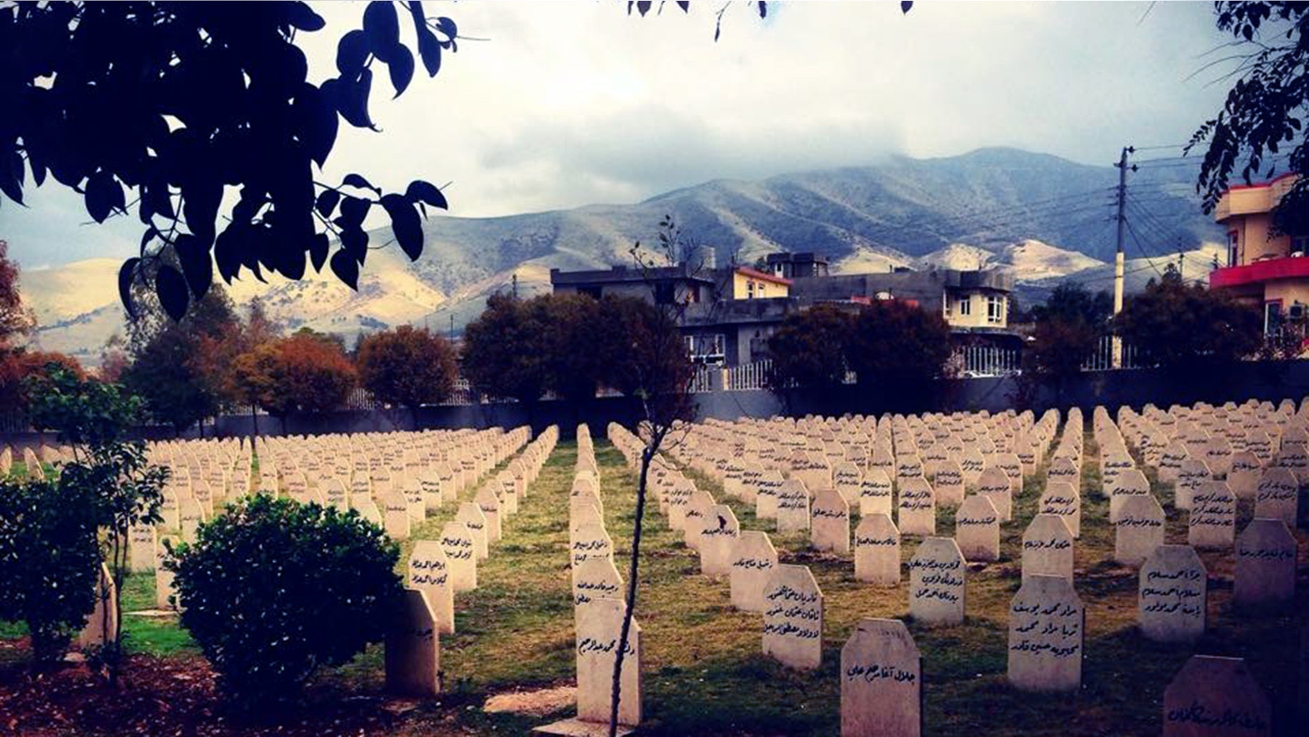A graveyard contains the remains of many Iraqi Kurds killed in poison gas attacks by the Saddam Hussein regime.
