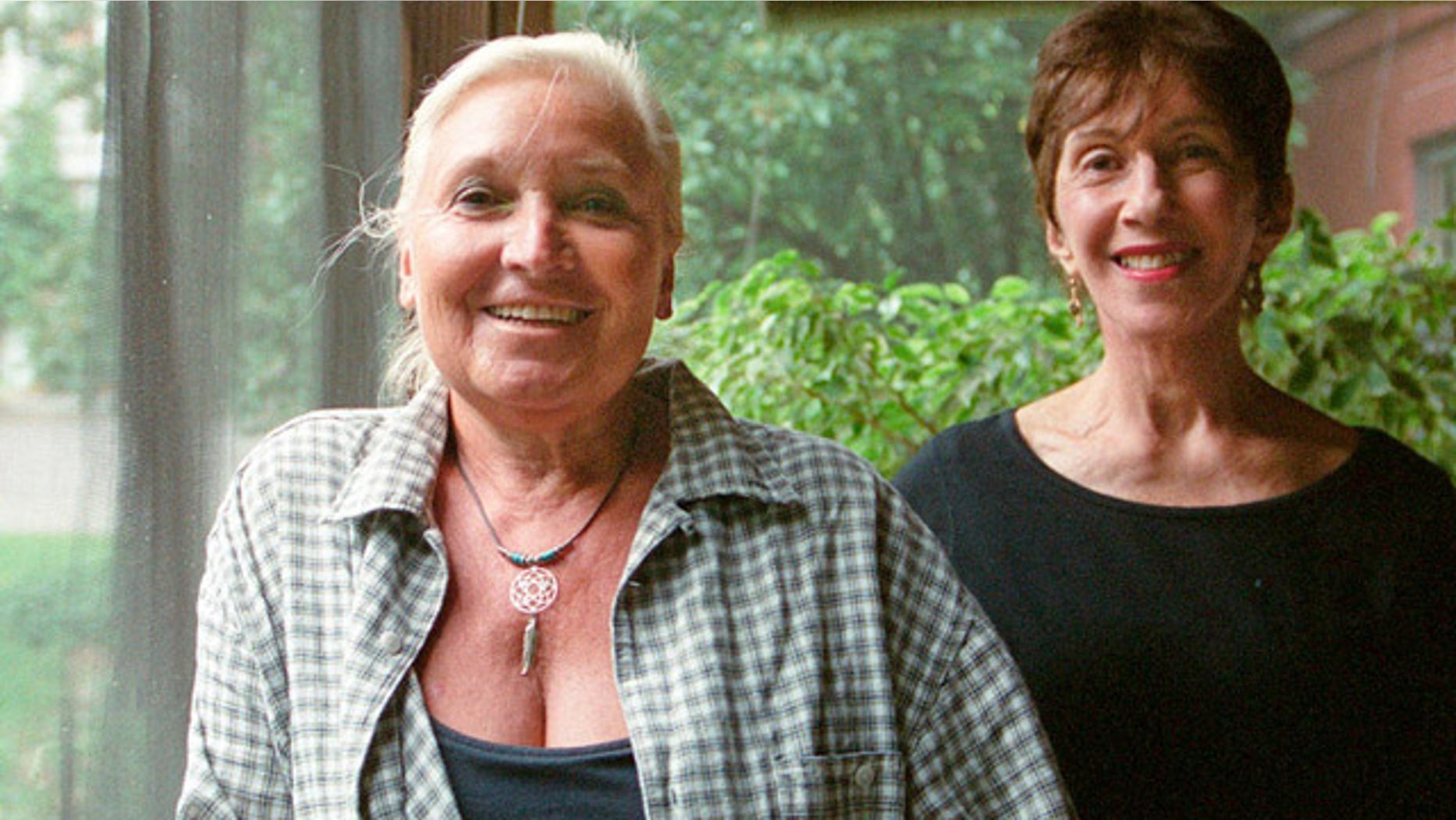 This undated photo shows Misha Defonseca, left, and Vera Lee, co-authors of 'Misha: A Memoire of the Holocaust Years' (AP)