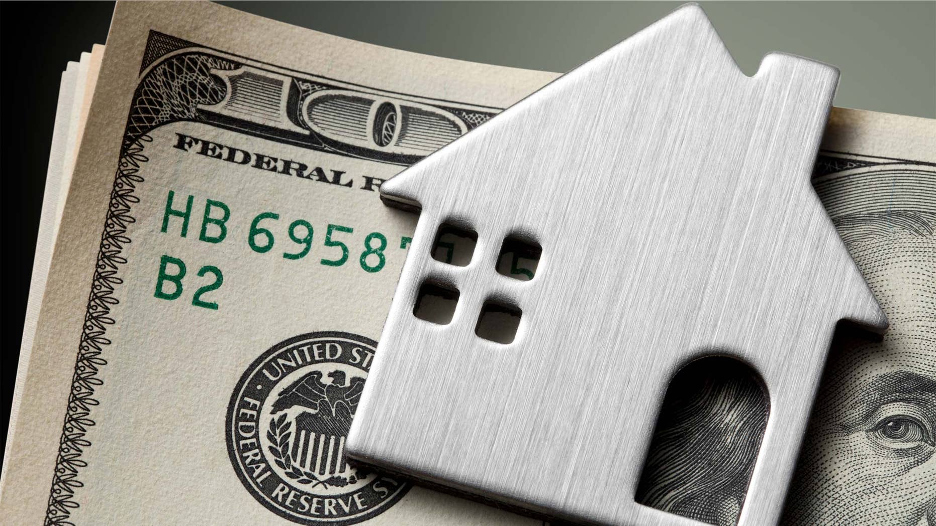 money clip in shape of house